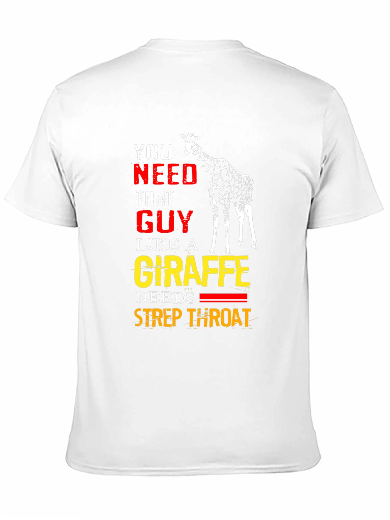 Giraffe Strep Throat T-Shirt - Funny Graphic Tee