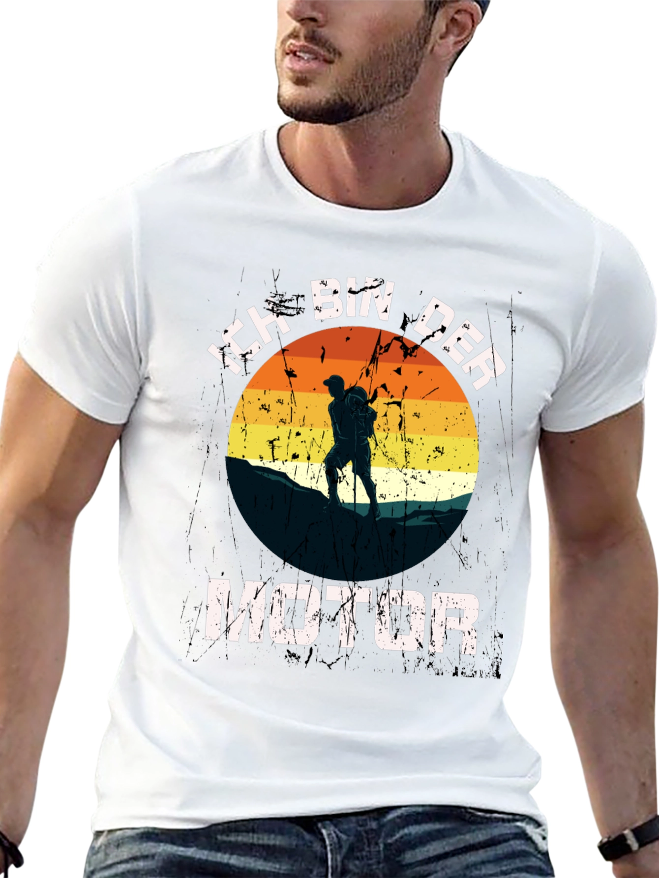 Ich Bin Der Motor Hiking T-Shirt