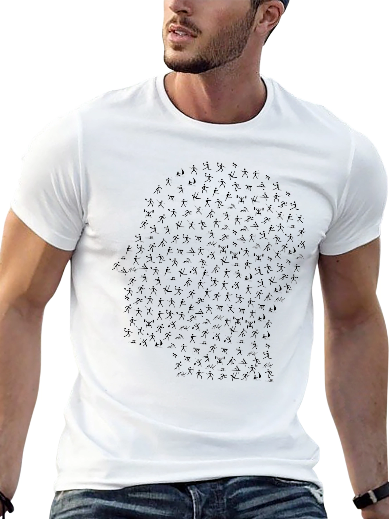 Silhouette Crowd Black T-Shirt