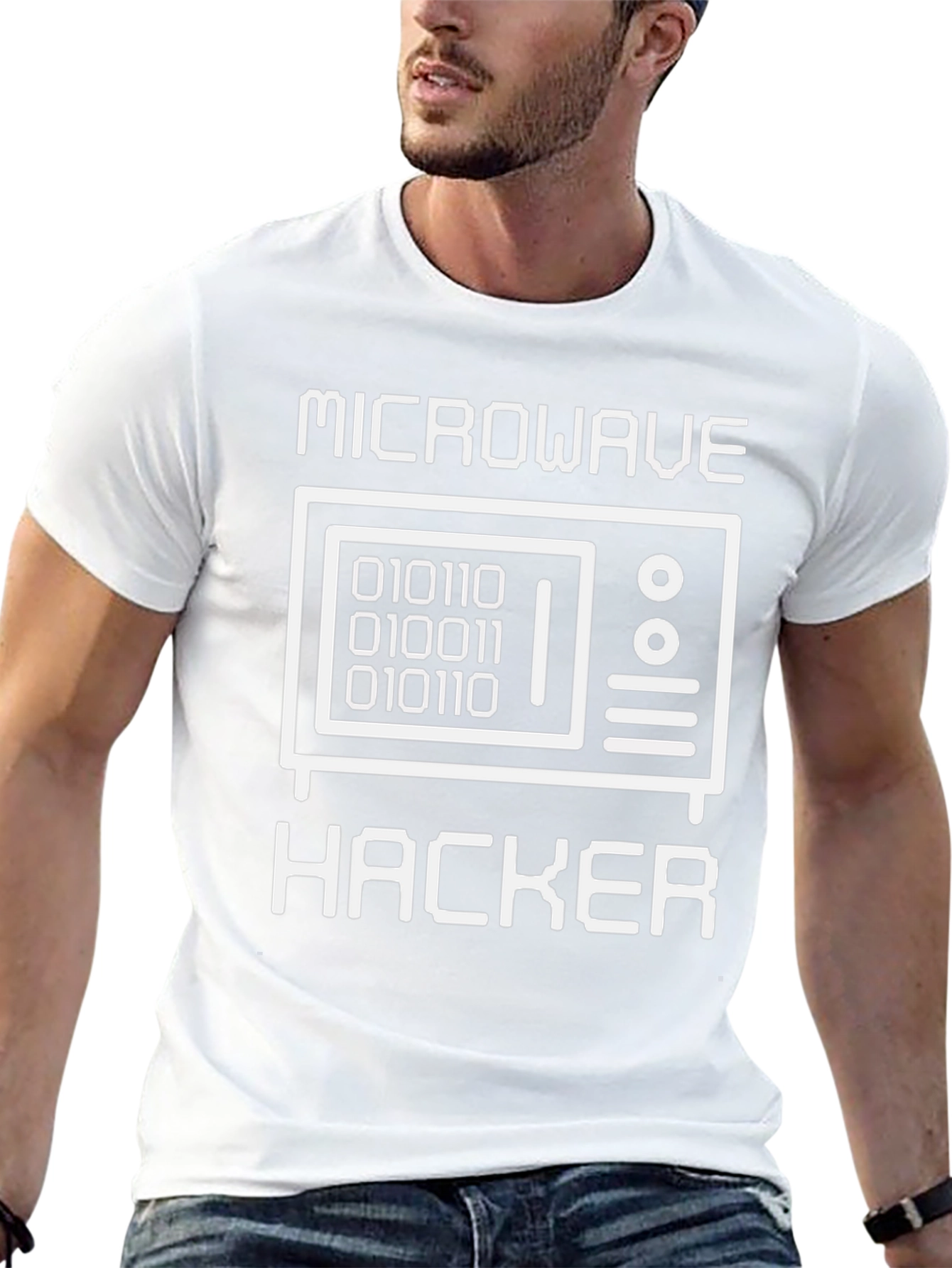 Microwave Hacker T-Shirt - Funny Coding Tee