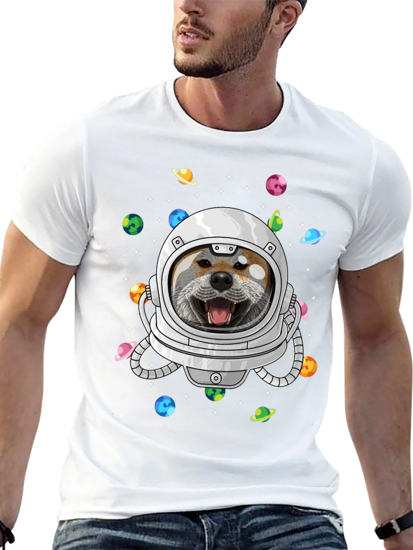 Shiba Inu Astronaut T-Shirt