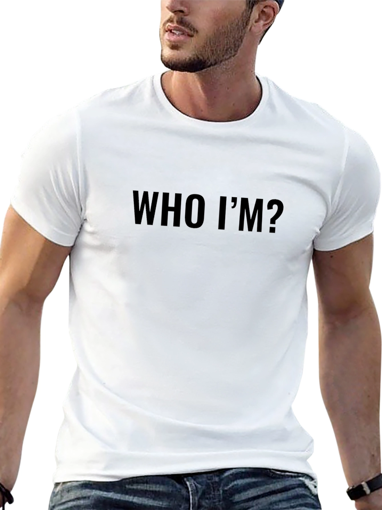 Who Im Black T-Shirt