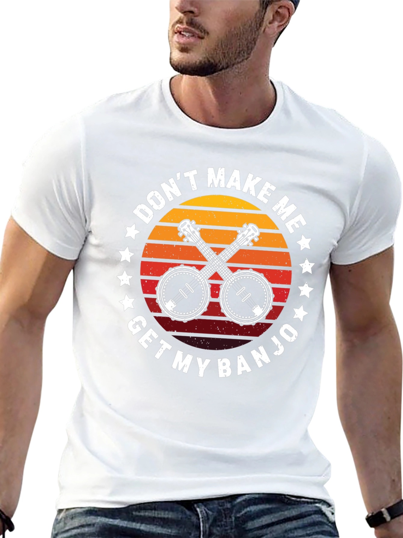 Dont Make Me Get My Banjo Black T-Shirt