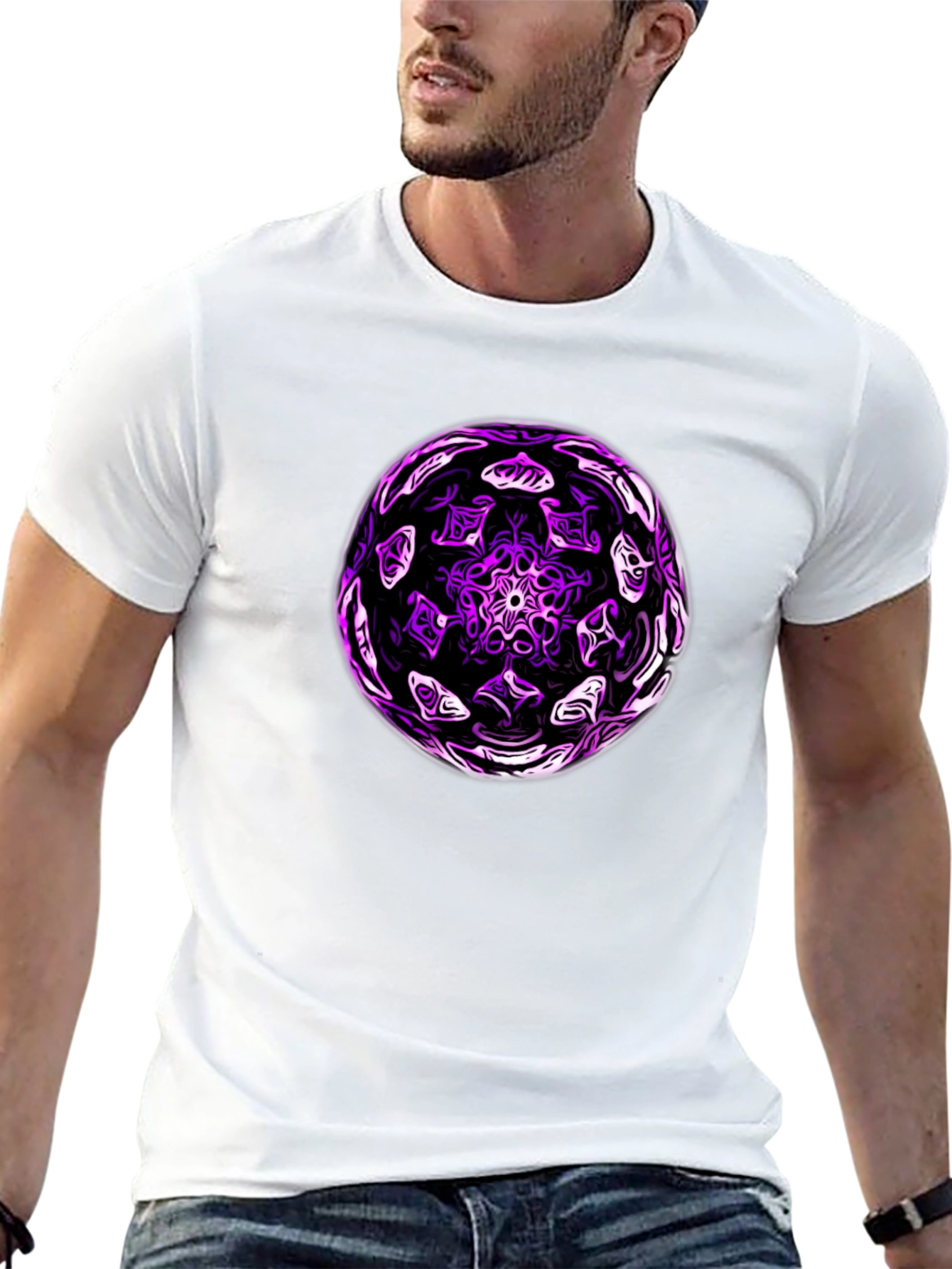 Abstract Orb Graphic T-Shirt