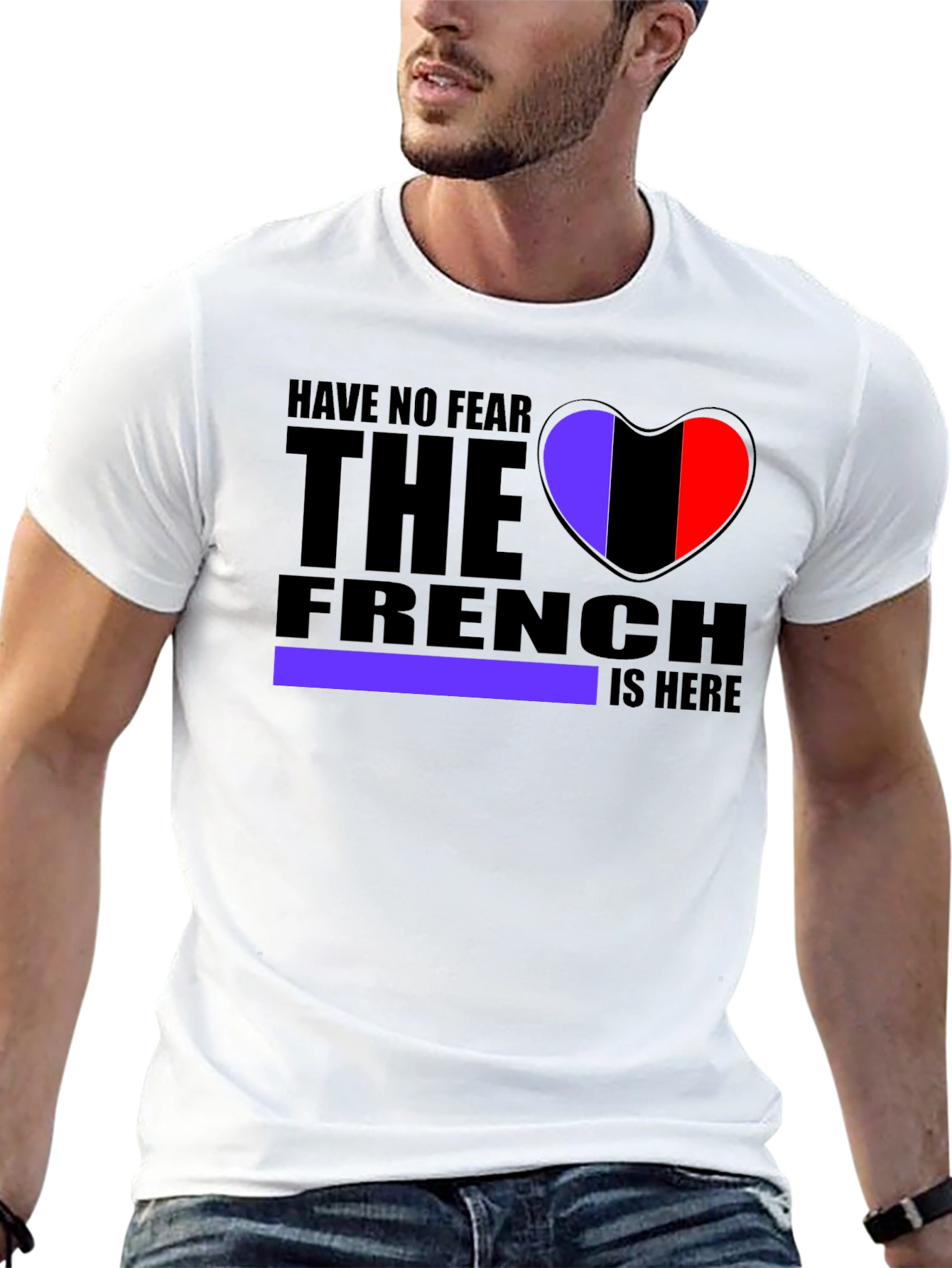 Have No Fear The French Heart Graphic T-Shirt