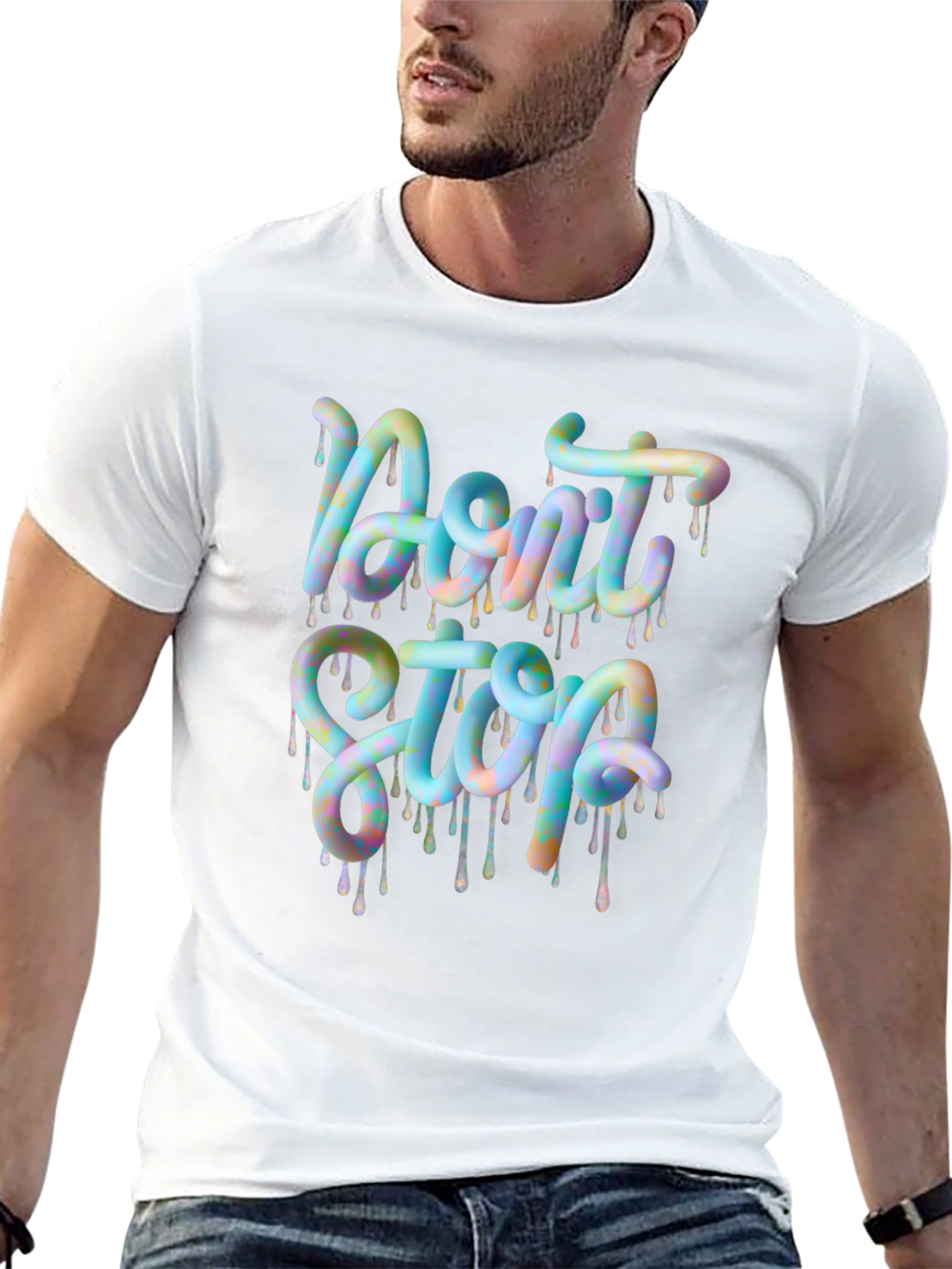 Dont Stop Graphic Tee - Trendy Design