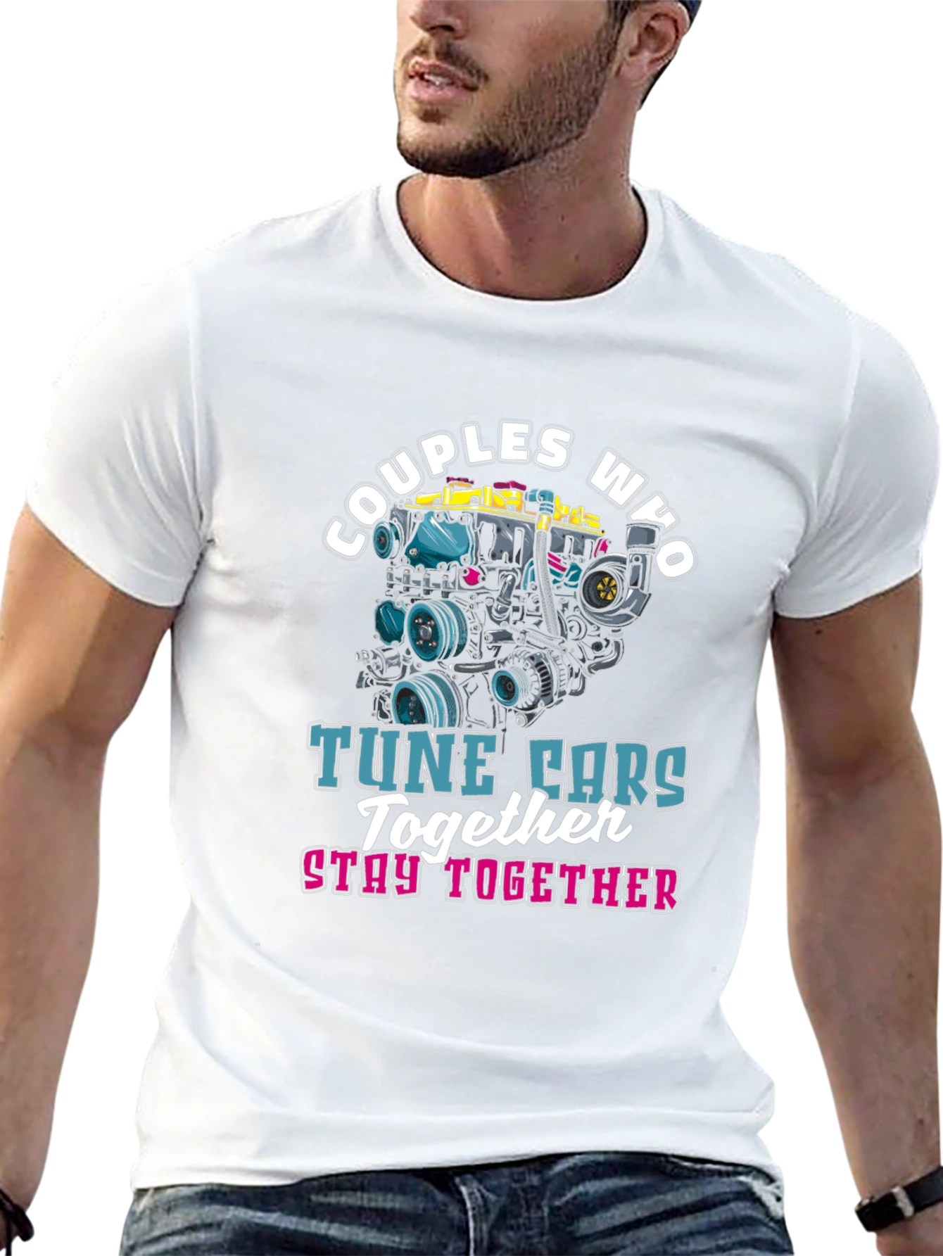 Couples Who Tune Cars Together T-Shirt