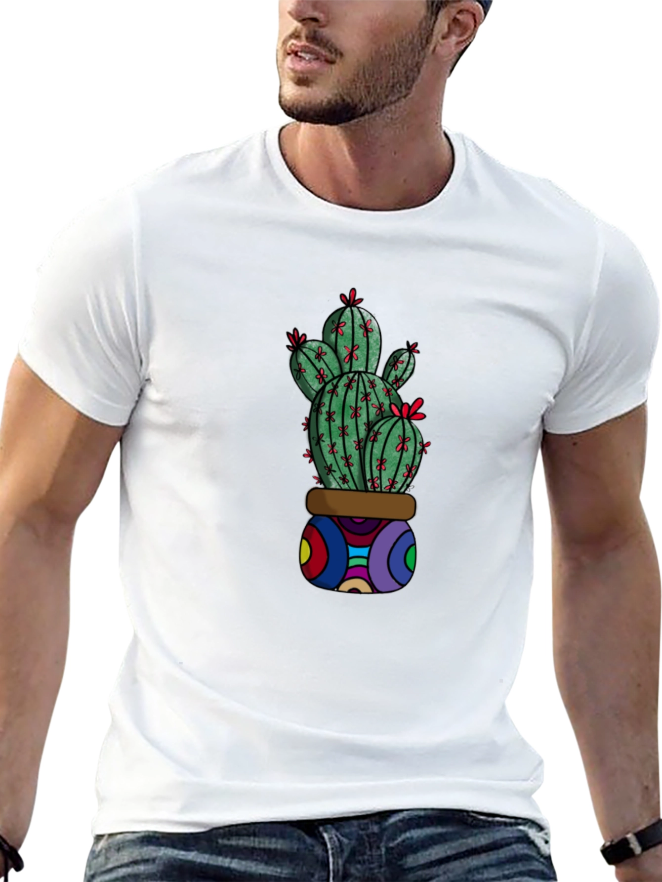 Cactus Graphic T-Shirt - Unique & Stylish