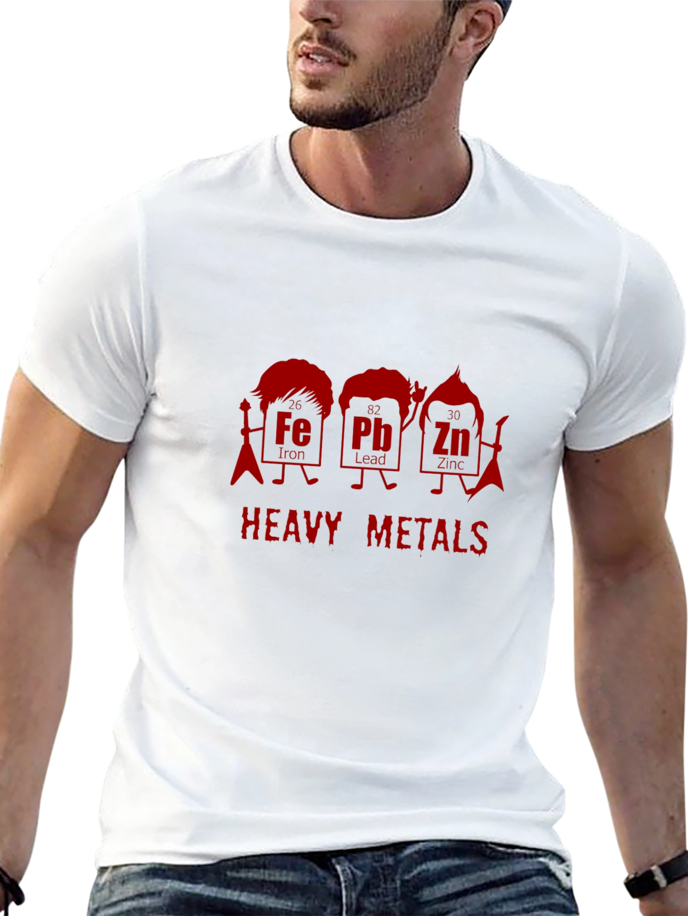 Heavy Metals Rock Band T-Shirt - Iron Lead Zinc