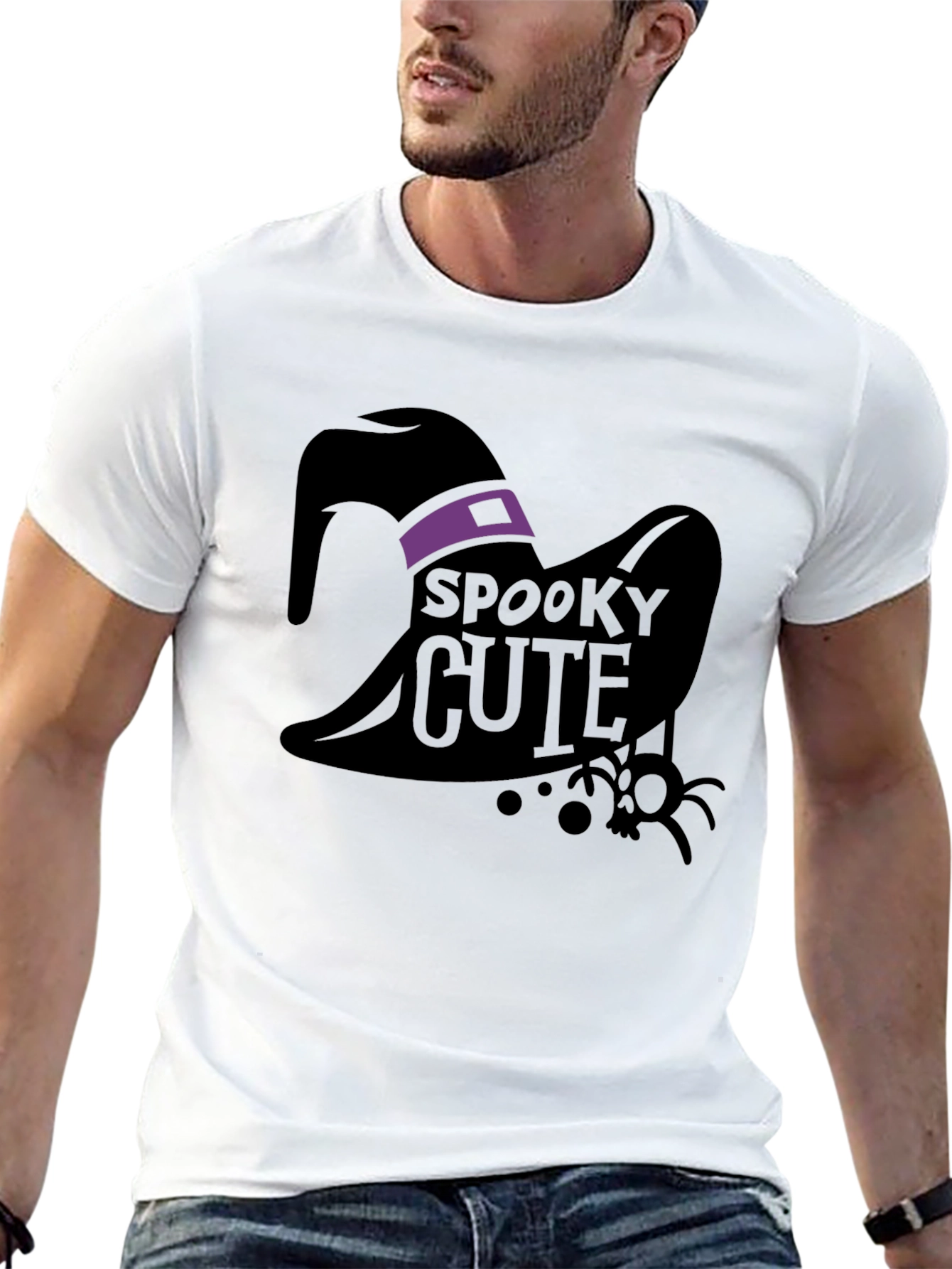 Spooky Cute Witch Hat Graphic Tee