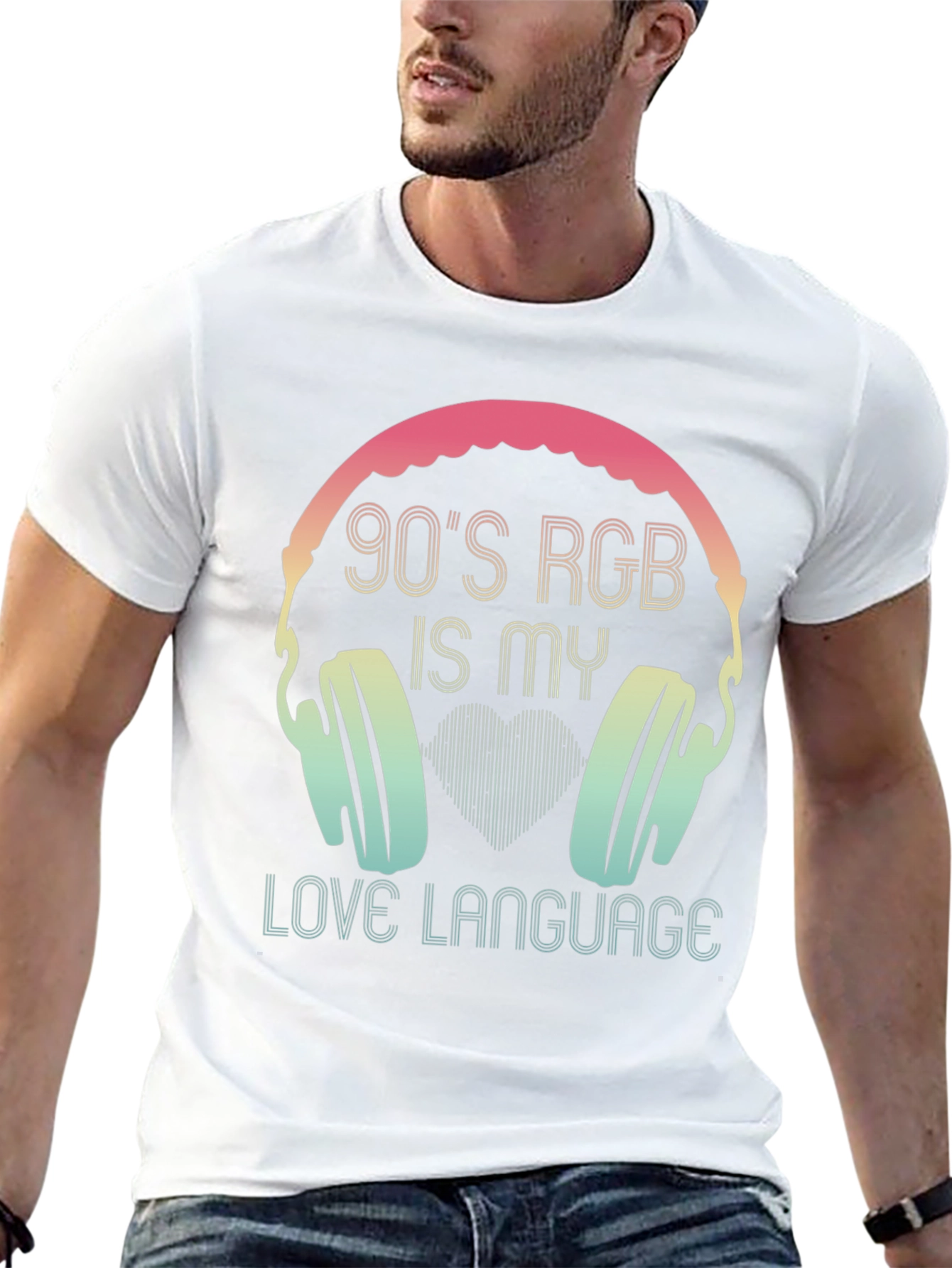 90s RGB Headphones T-Shirt