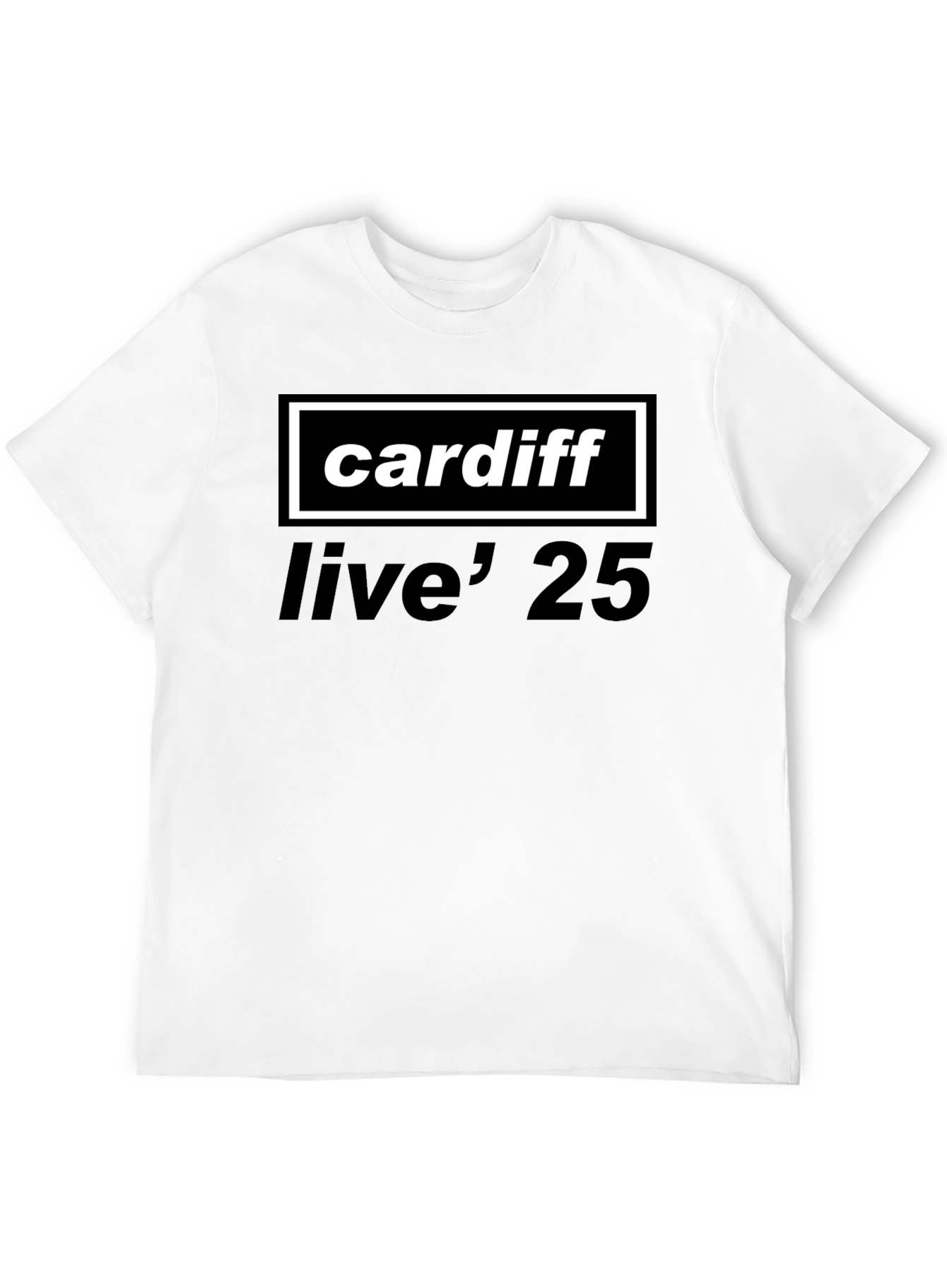 Cardiff Live 25 Black T-Shirt