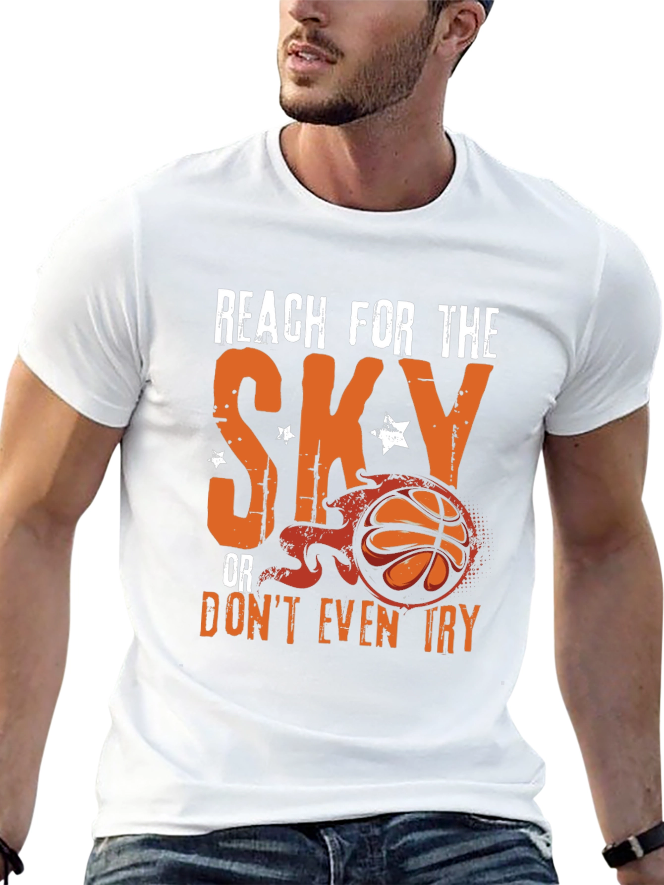 Reach for the Sky Basketball Graphic Tee