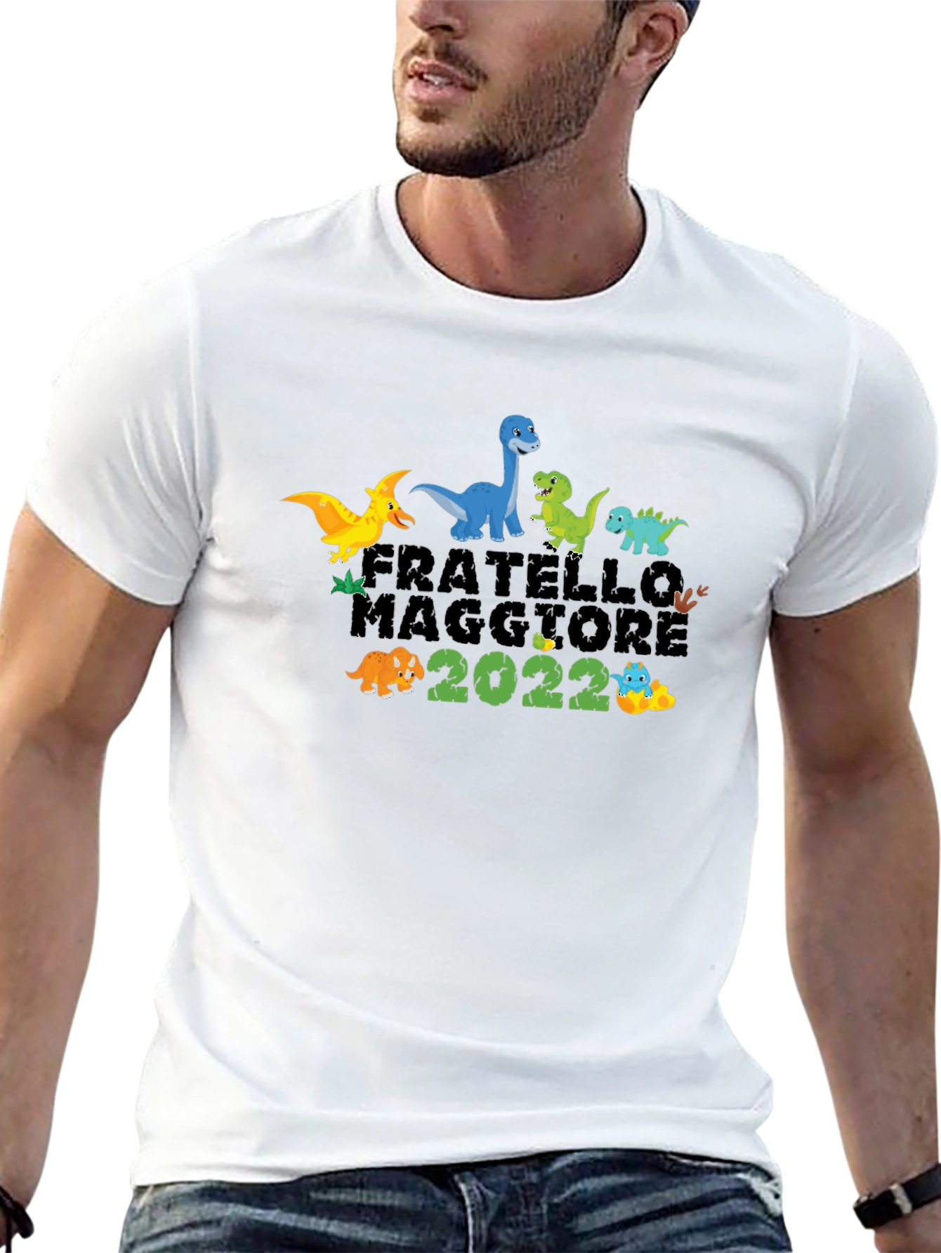 Fratello Maggiore 2022 Dinosaur Graphic T-Shirt