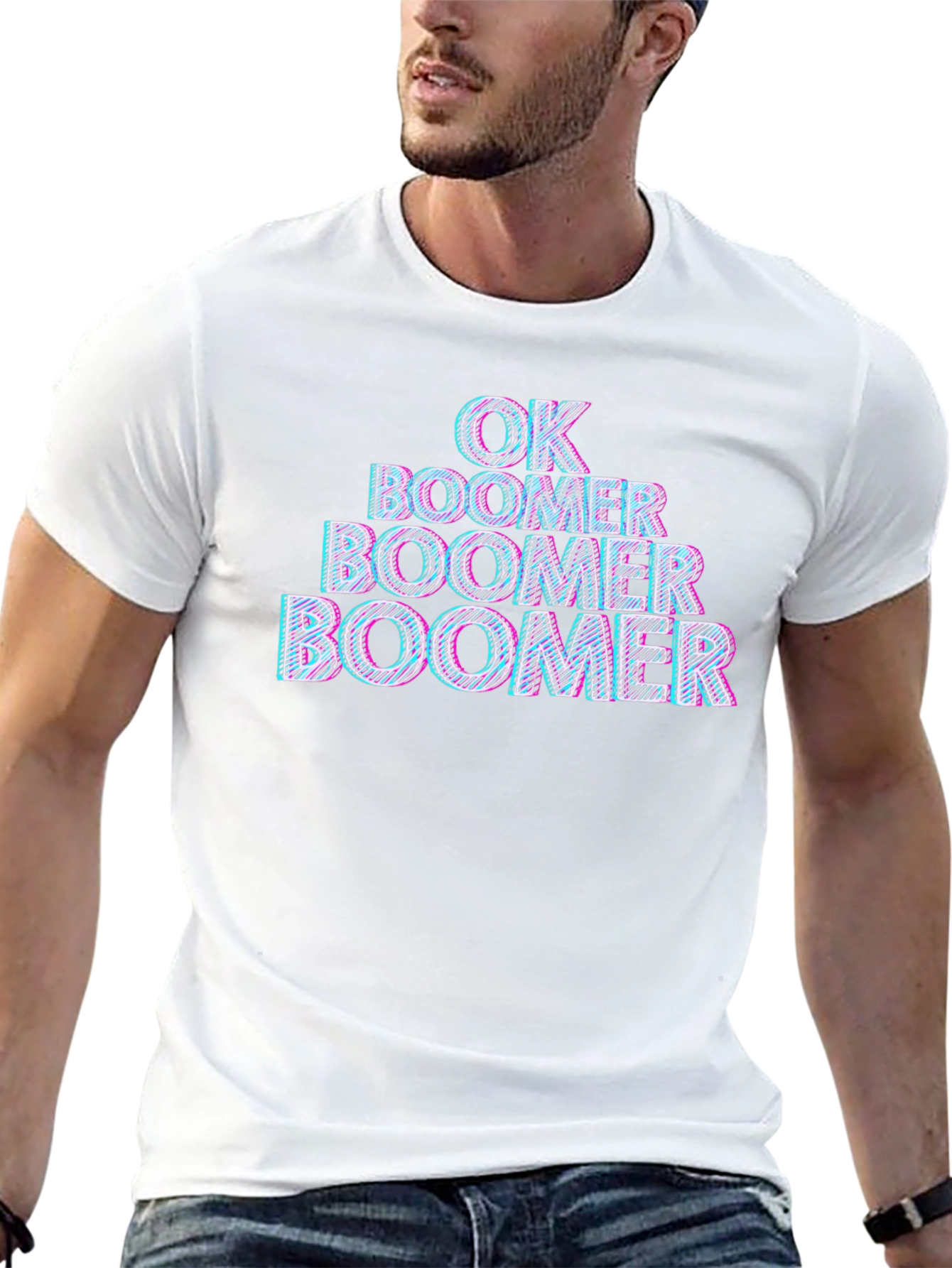 OK Boomer Graphic Tee - Black Cotton T-Shirt