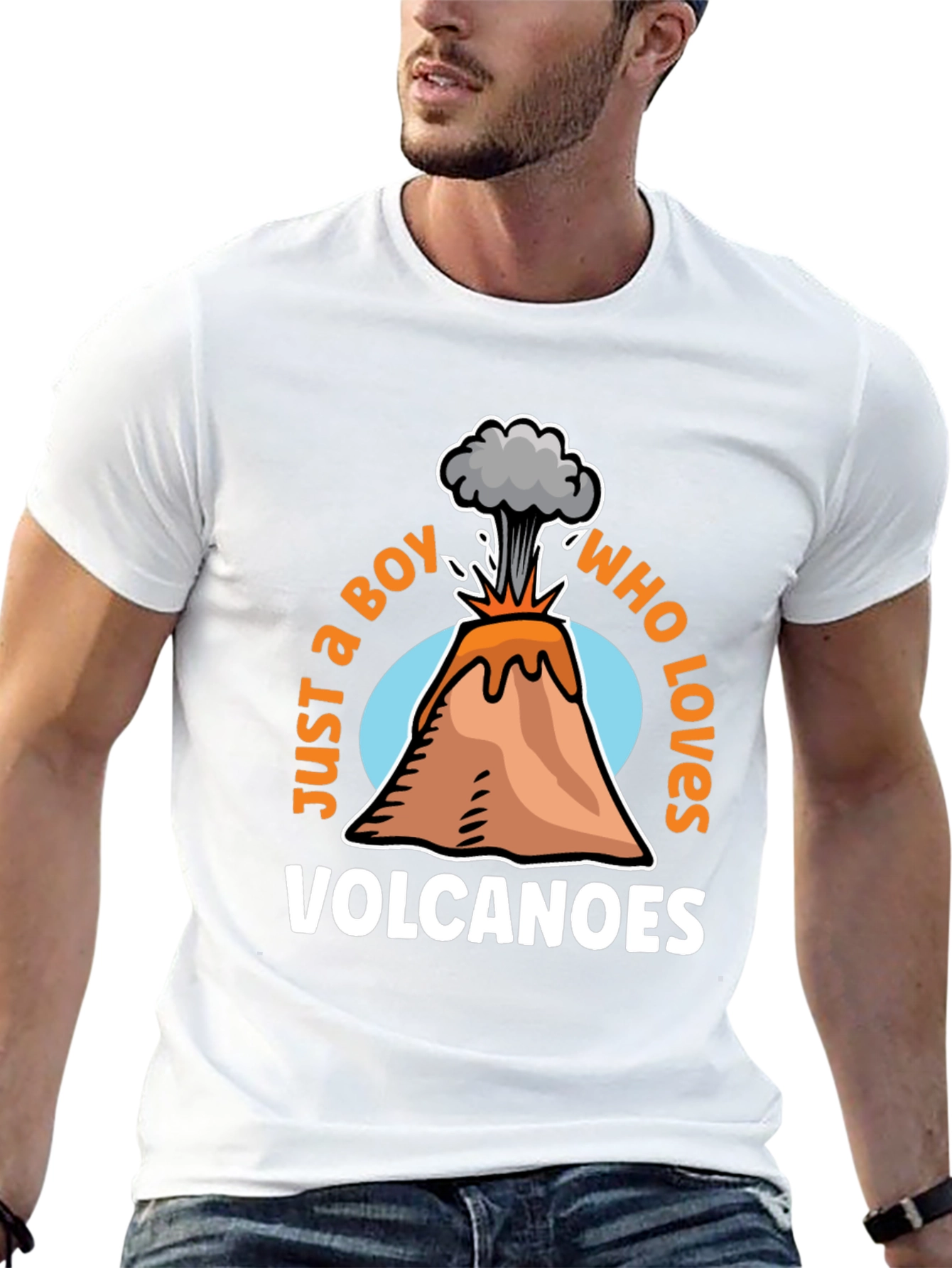 Boy Who Loves Volcanoes Graphic Tee