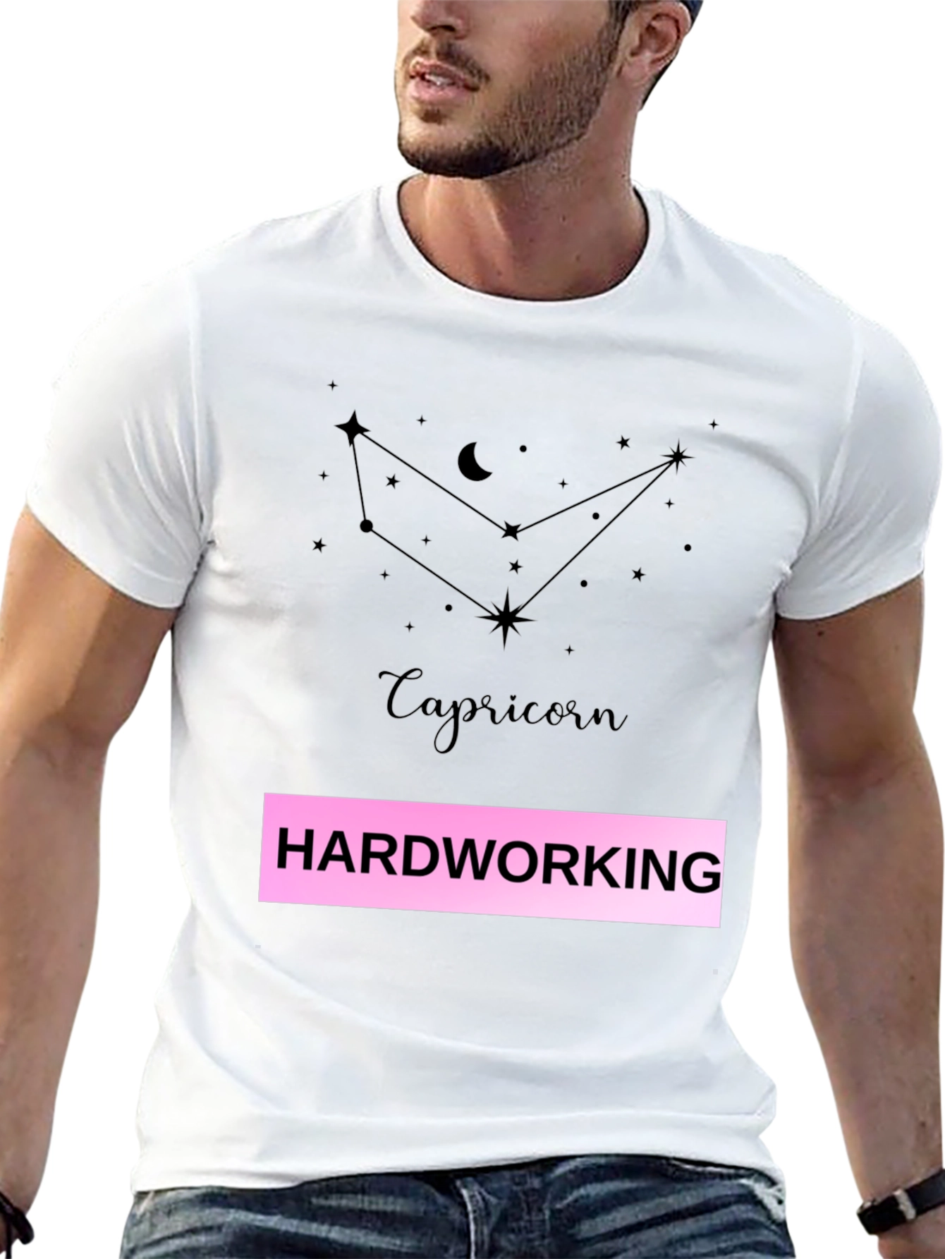 Capricorn Hardworking Zodiac Graphic Tee