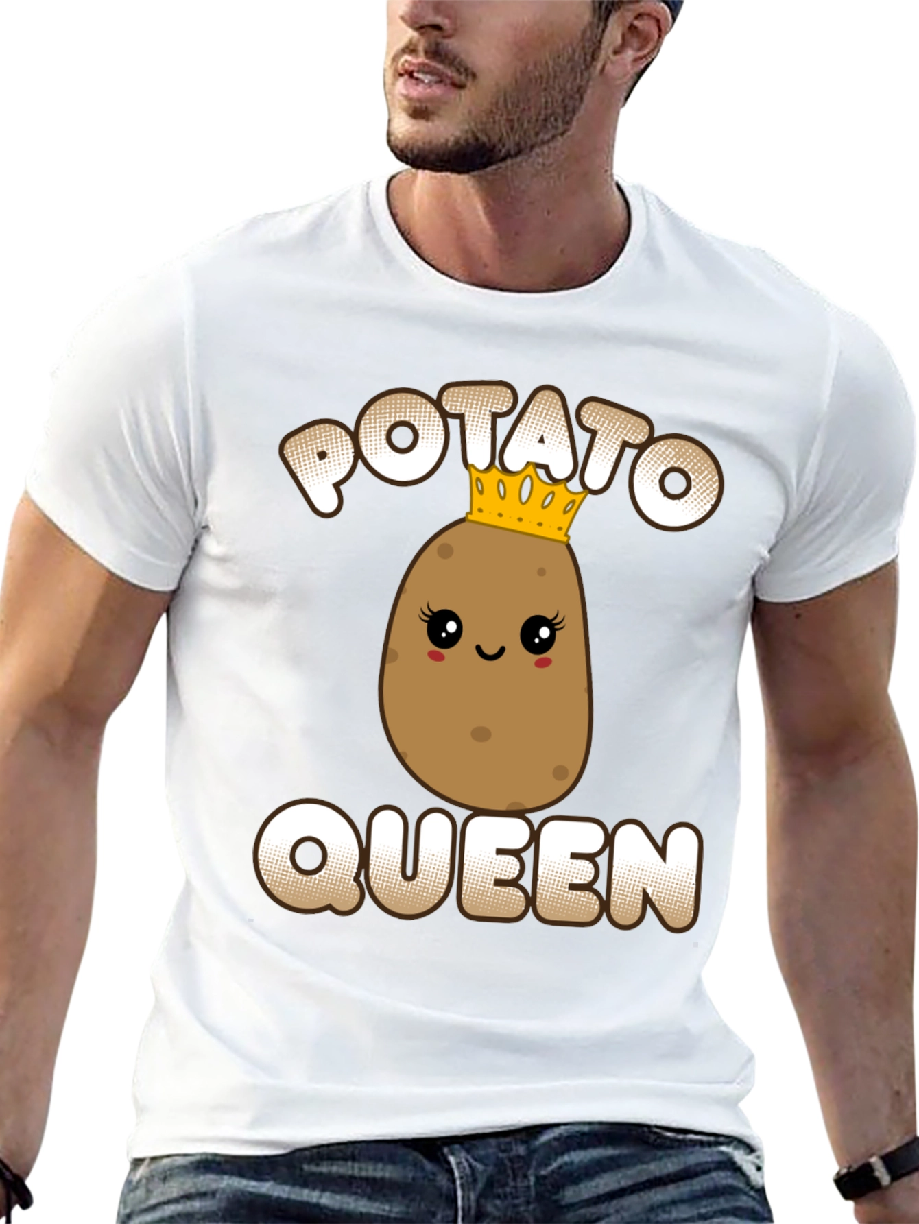 Potato Queen Graphic Tee - Funny T-Shirt