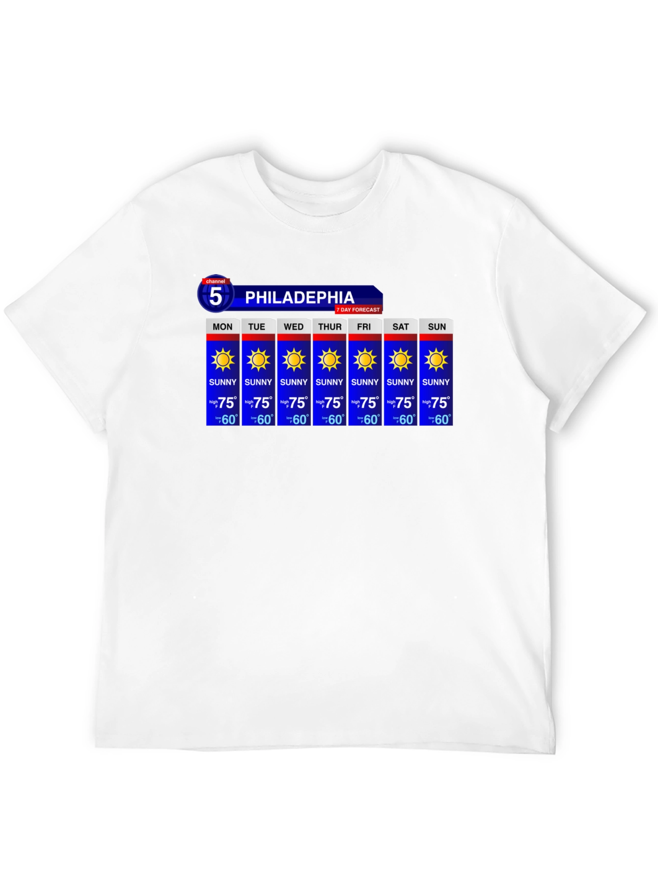 Philadelphia Weather Forecast T-Shirt