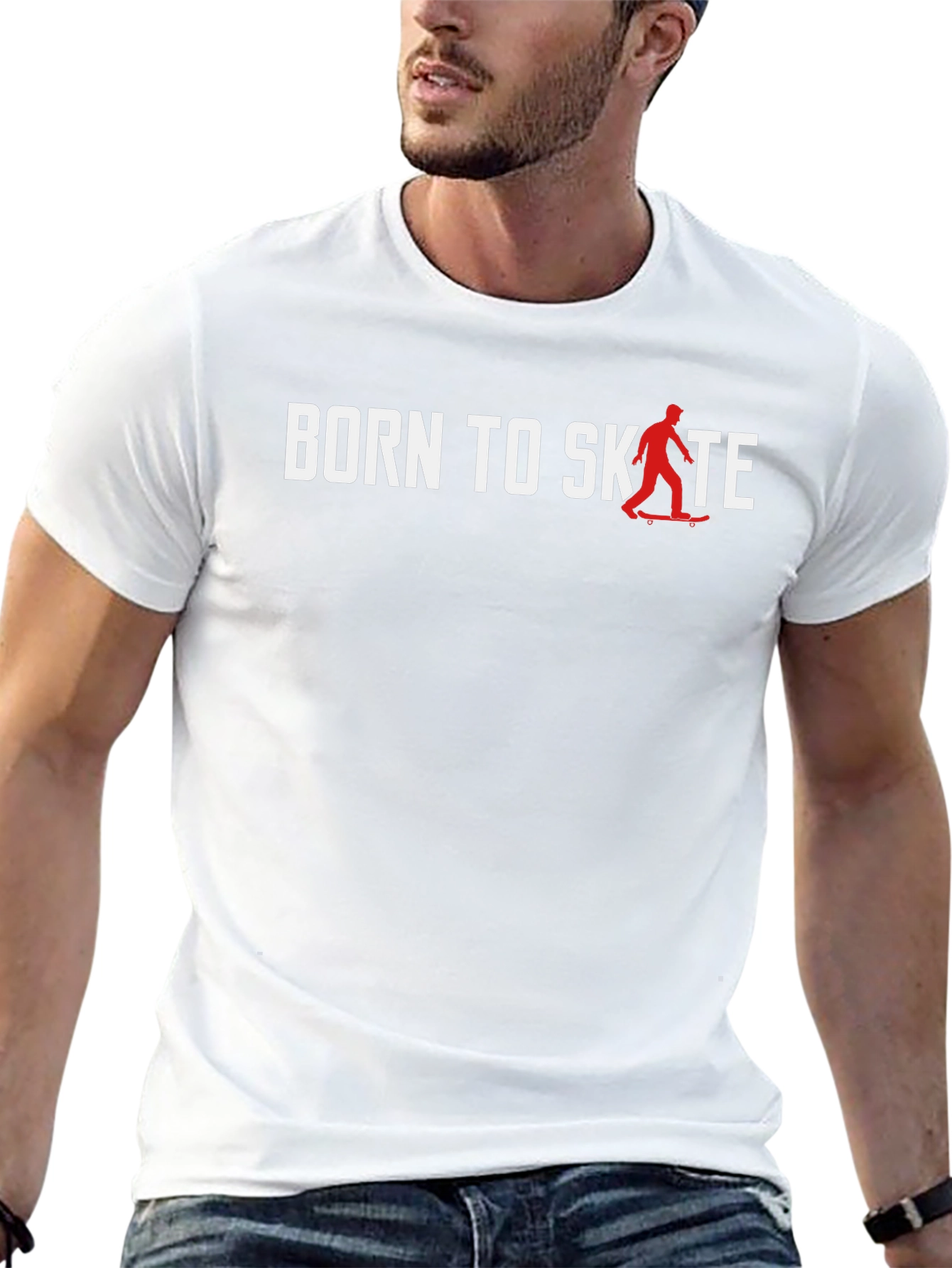 Born to Skate Black Graphic Tee