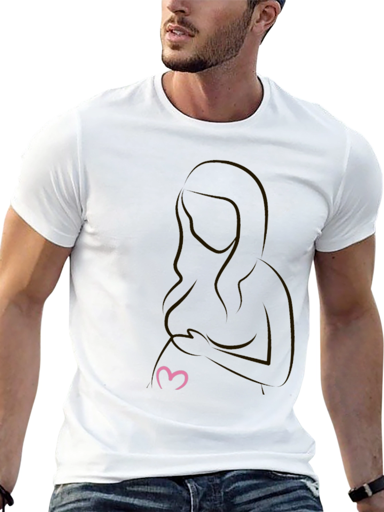 Maternity Silhouette T-Shirt - Expecting Mom