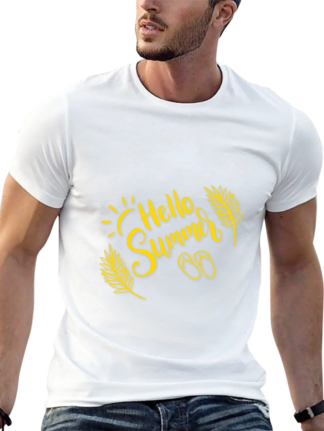 Hello Summer Black T-Shirt
