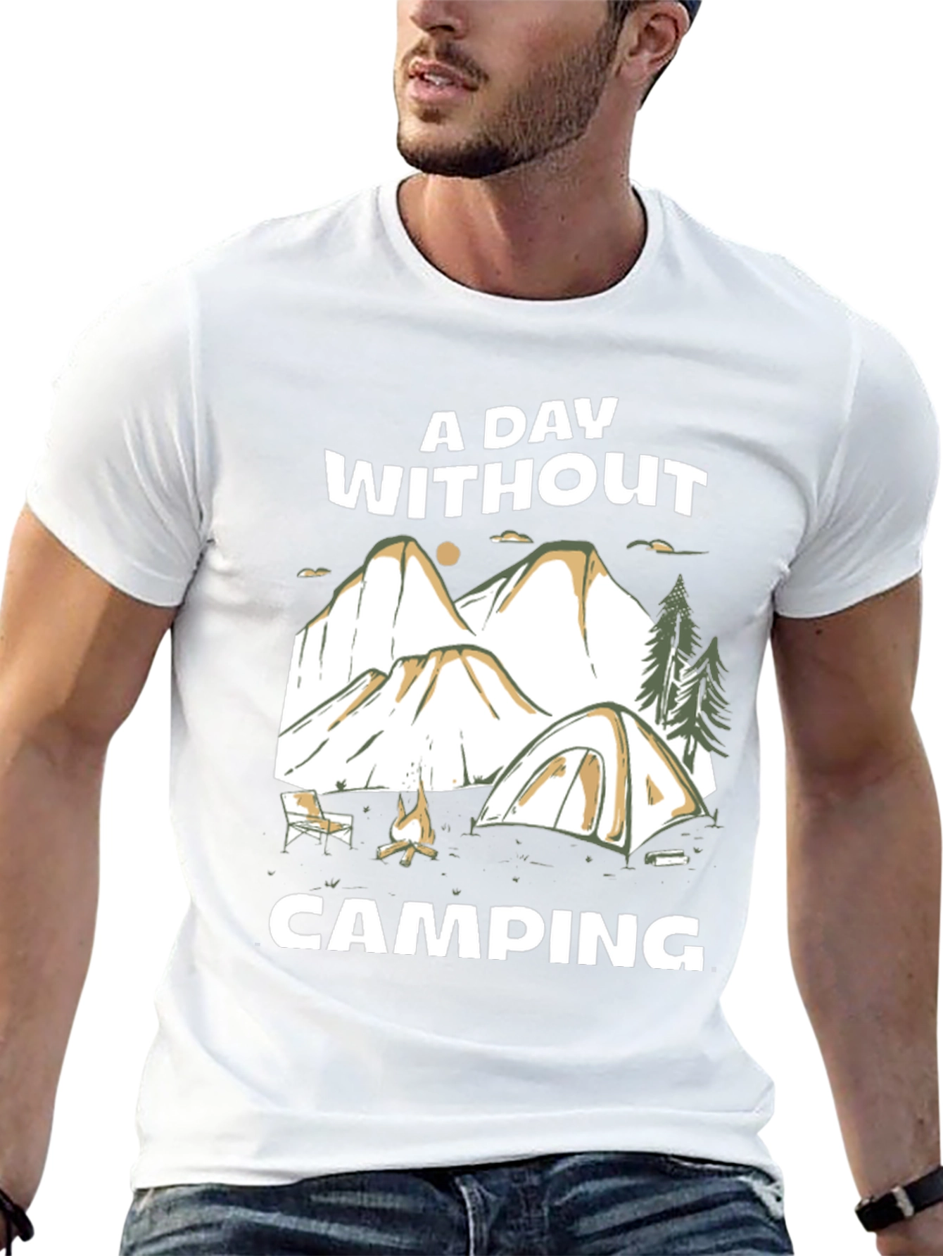 Camping Adventure T-Shirt: A Day Without Camping