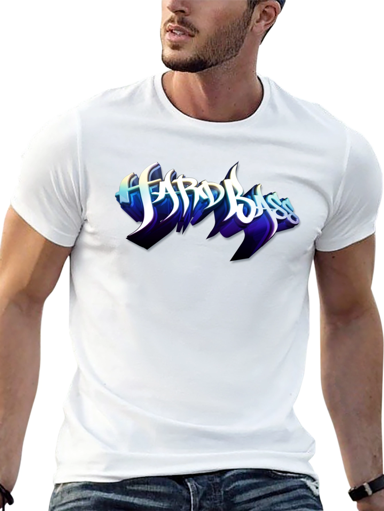 Hard Bass Graphic Black T-Shirt