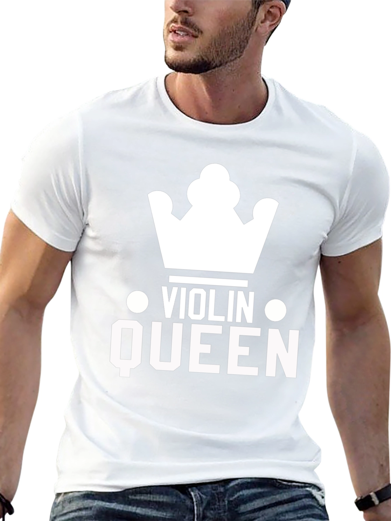 Violin Queen Graphic Tee - Music Lover T-Shirt