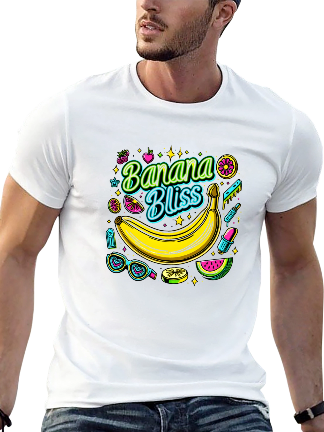 Banana Bliss Graphic Tee - Summer Vibes