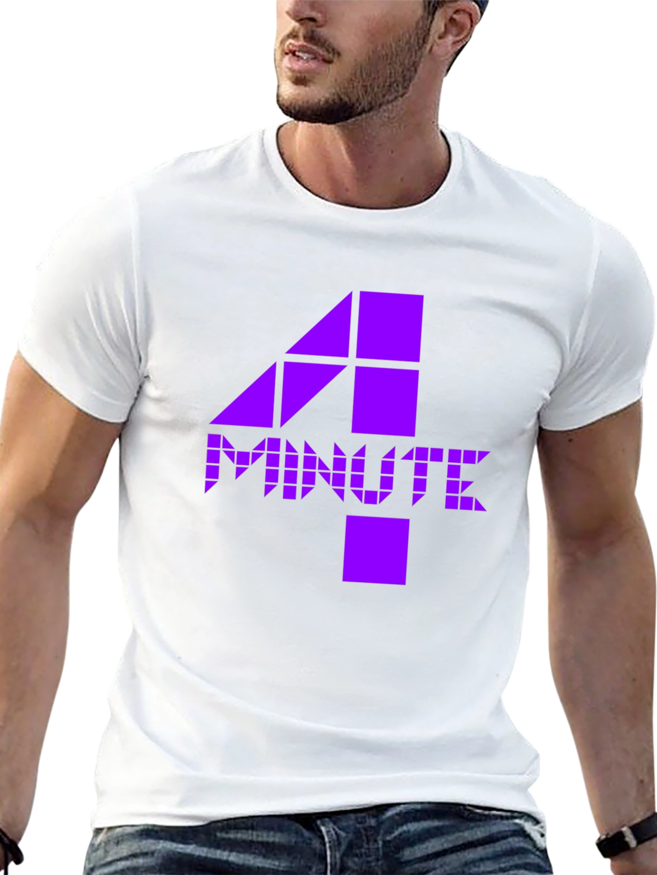 4Minute K-Pop Inspired Graphic Tee - Black