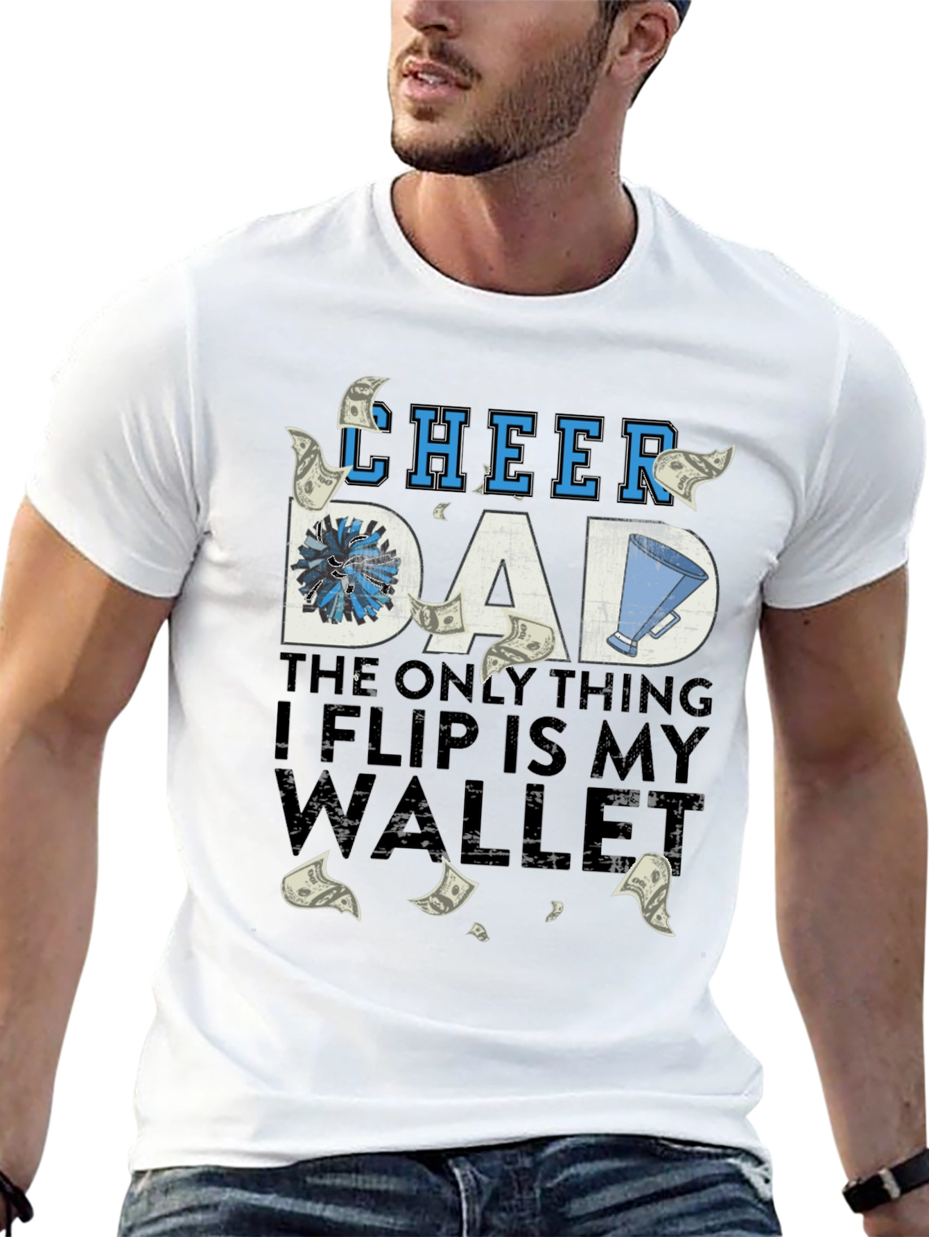 Cheer Dad T-Shirt - Humorous Parent Apparel
