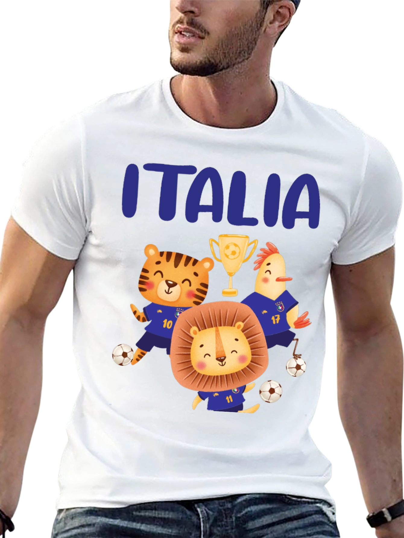 Italia Soccer Animals T-Shirt
