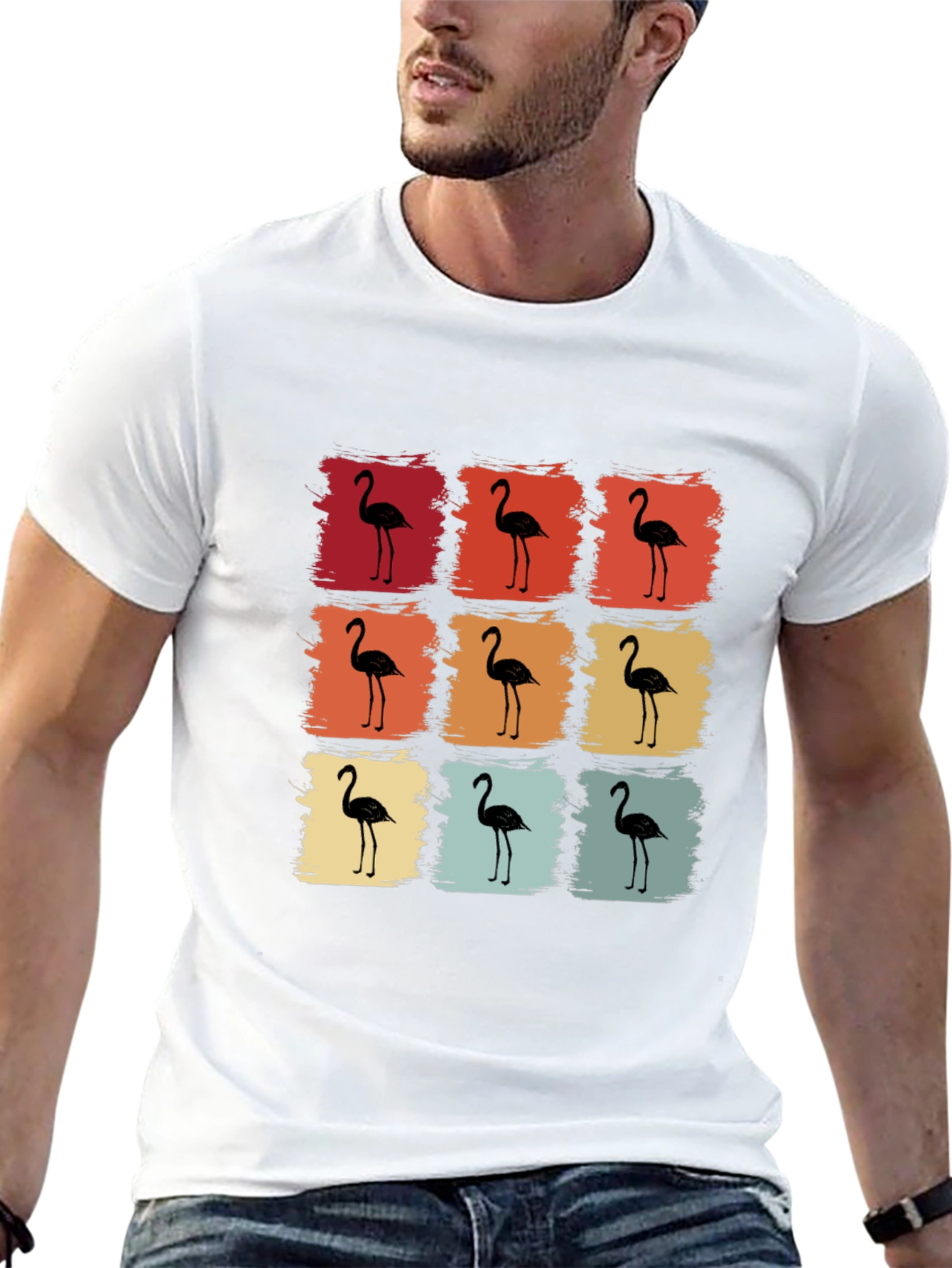 Retro Flamingo Graphic Tee