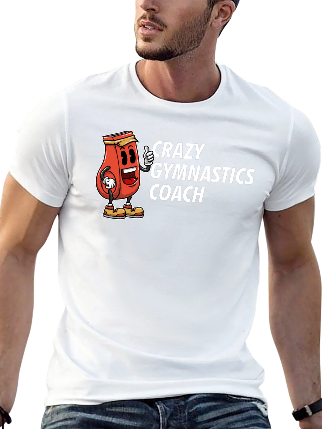 Crazy Gymnastics Coach Graphic Tee