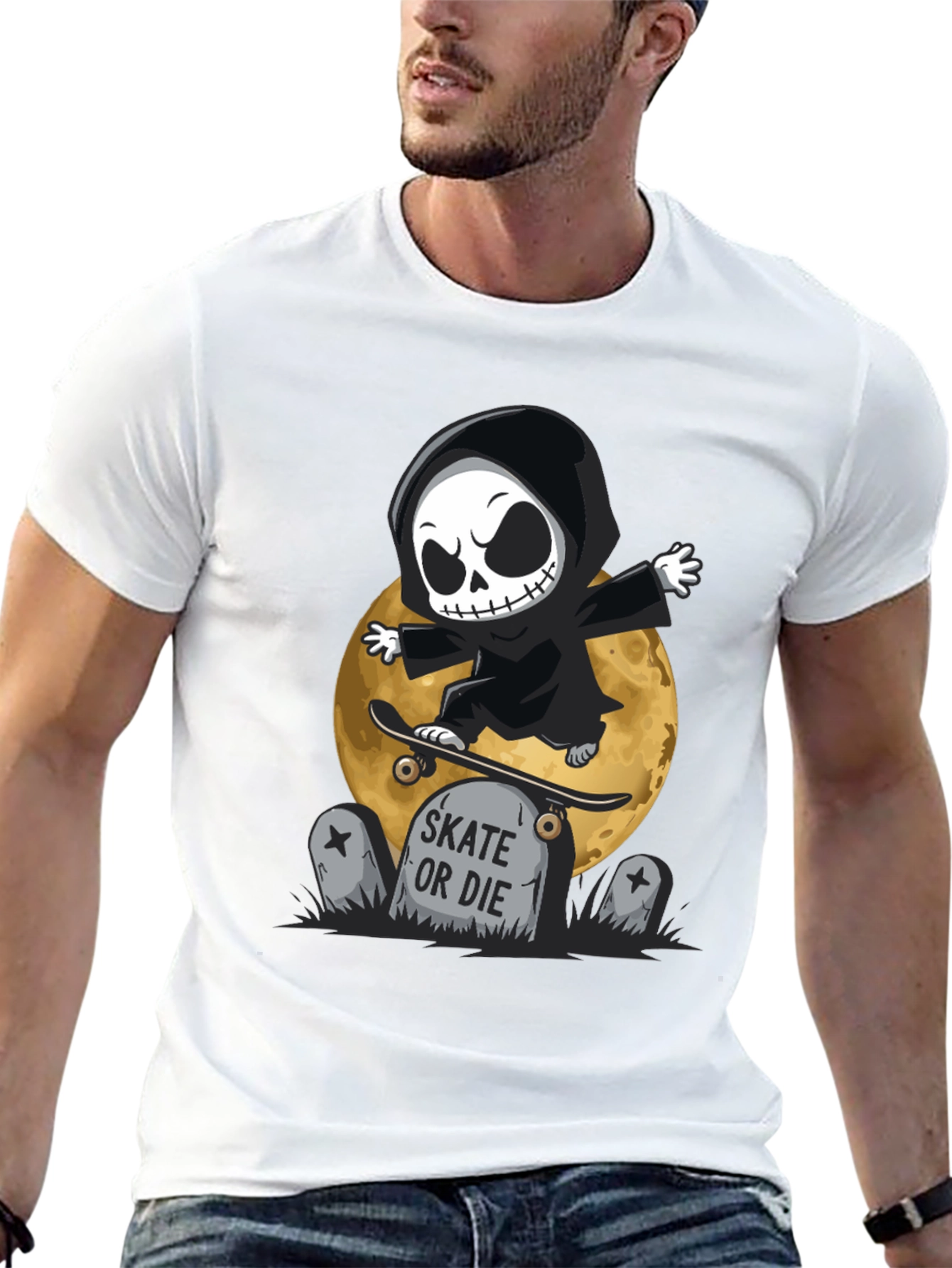 Skate or Die Grim Reaper T-Shirt