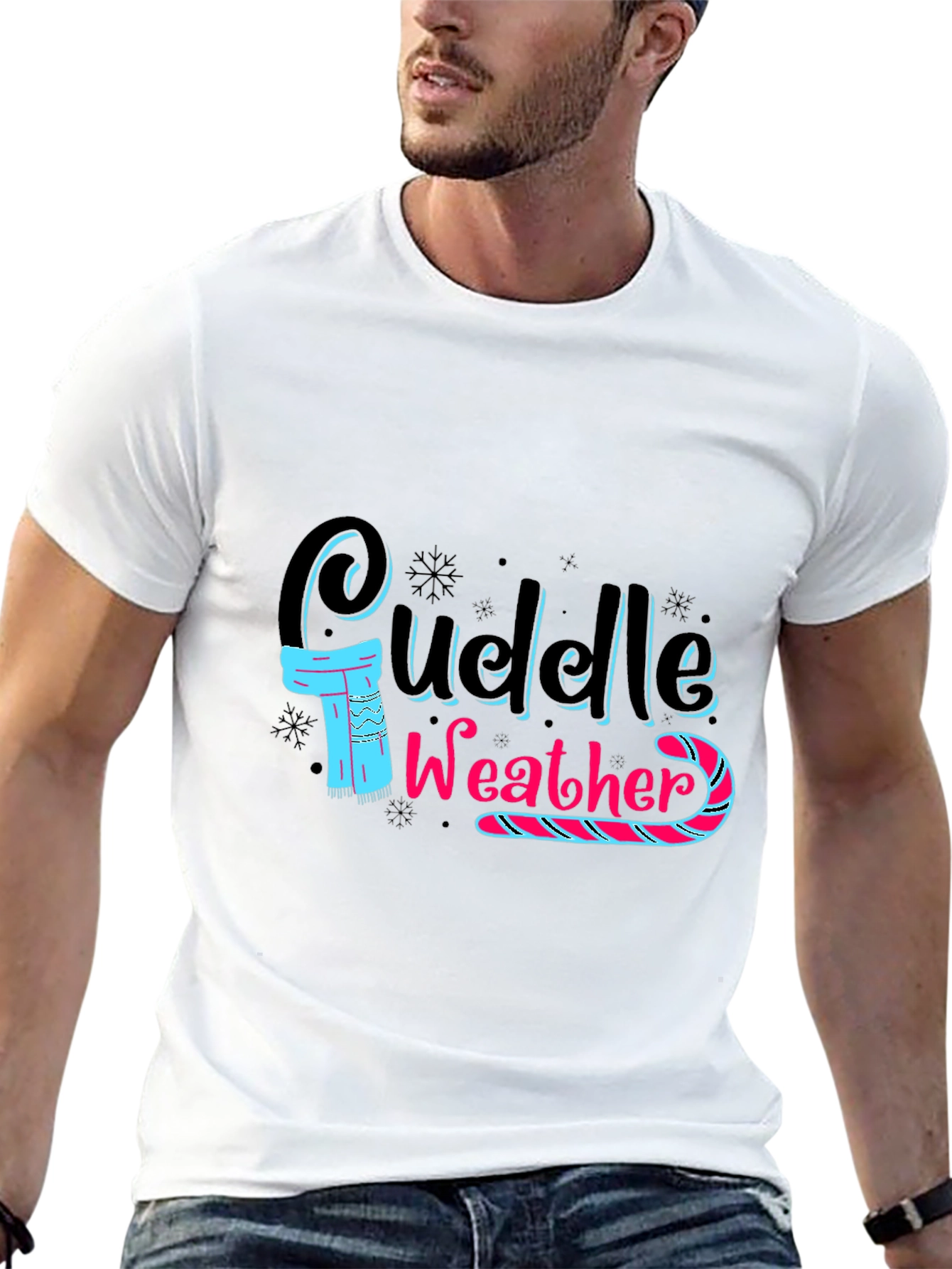 Cuddle Weather Black T-Shirt