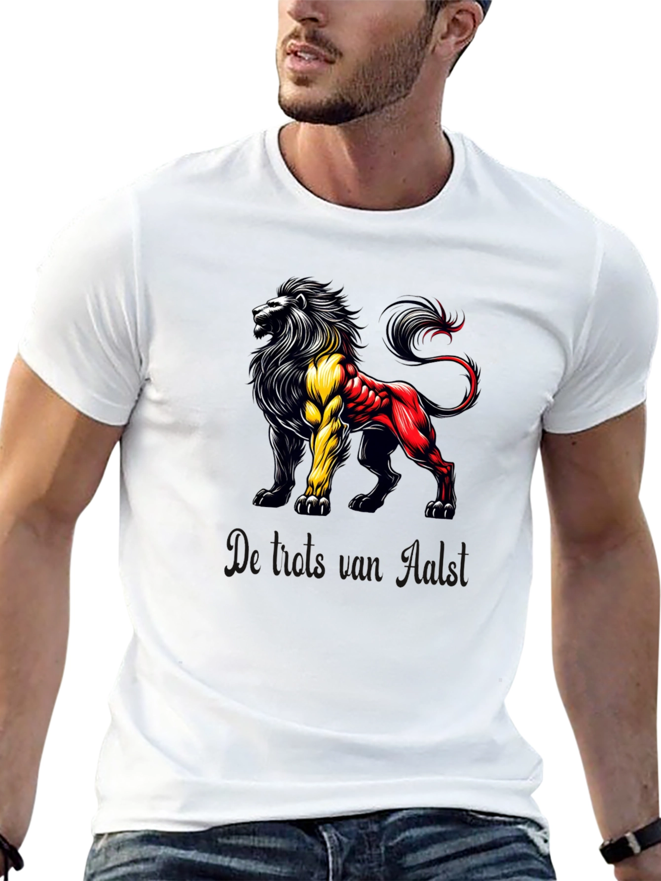 Belgian Lion Graphic T-Shirt - Black