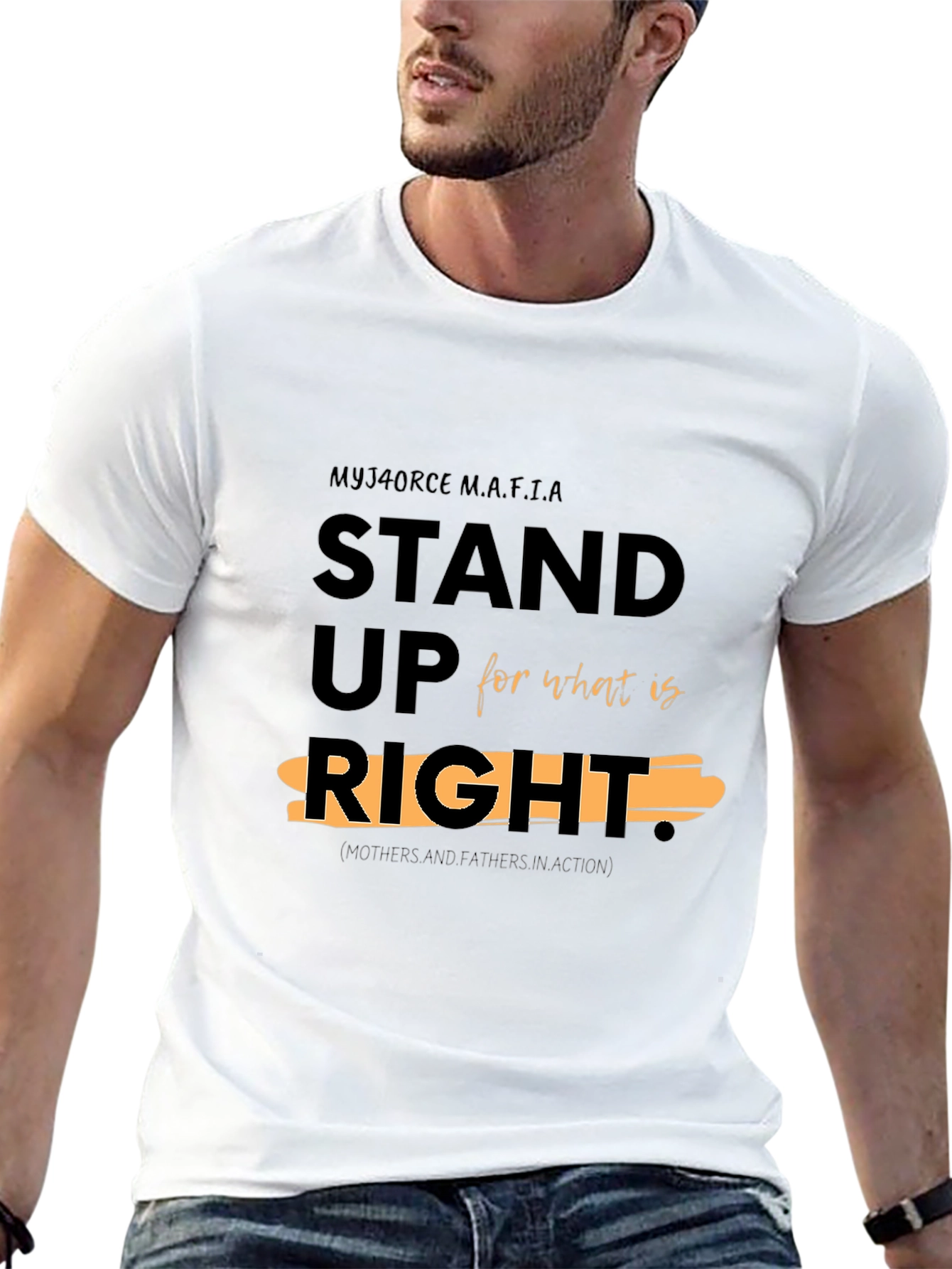 Stand Up For What Is Right Black T-Shirt