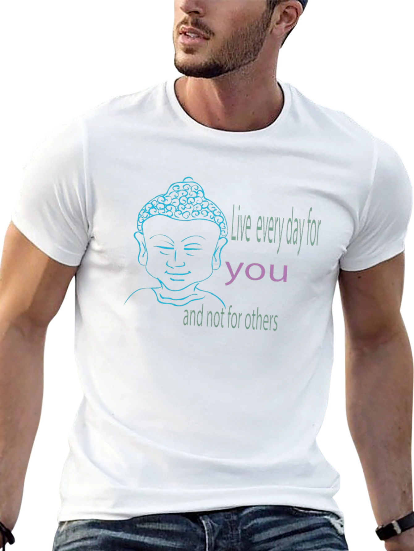 Buddha Graphic T-Shirt - Live Every Day
