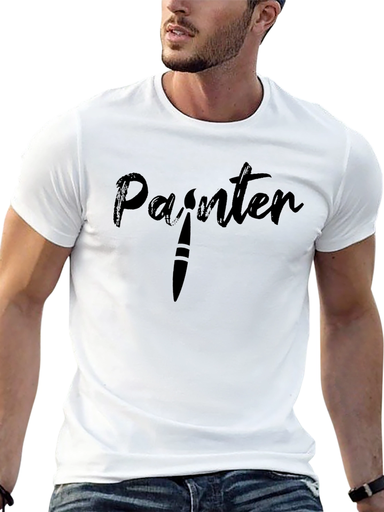 Painter T-Shirt - Artistic Design Soft Cotton