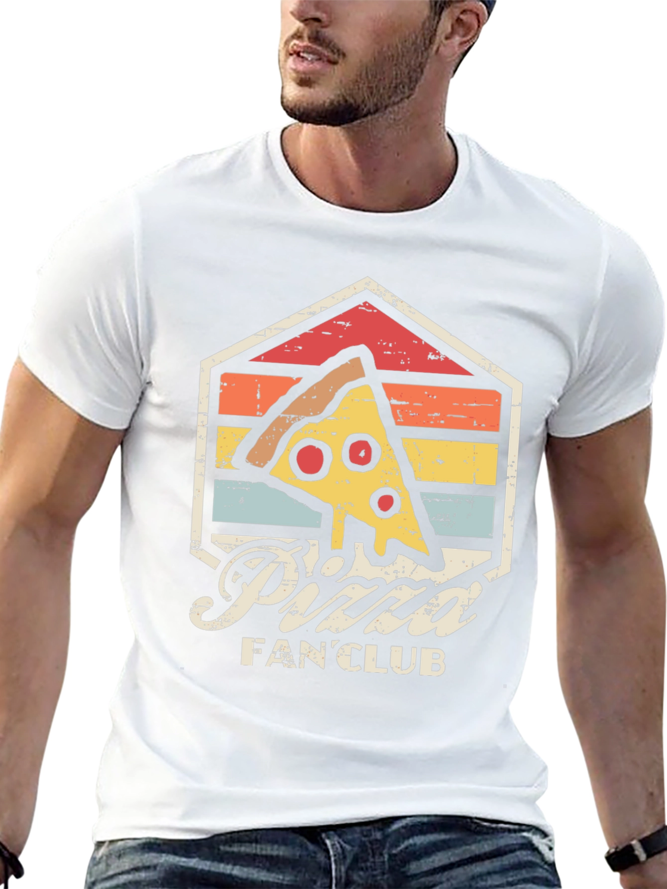 Retro Pizza Fan Club Graphic Tee