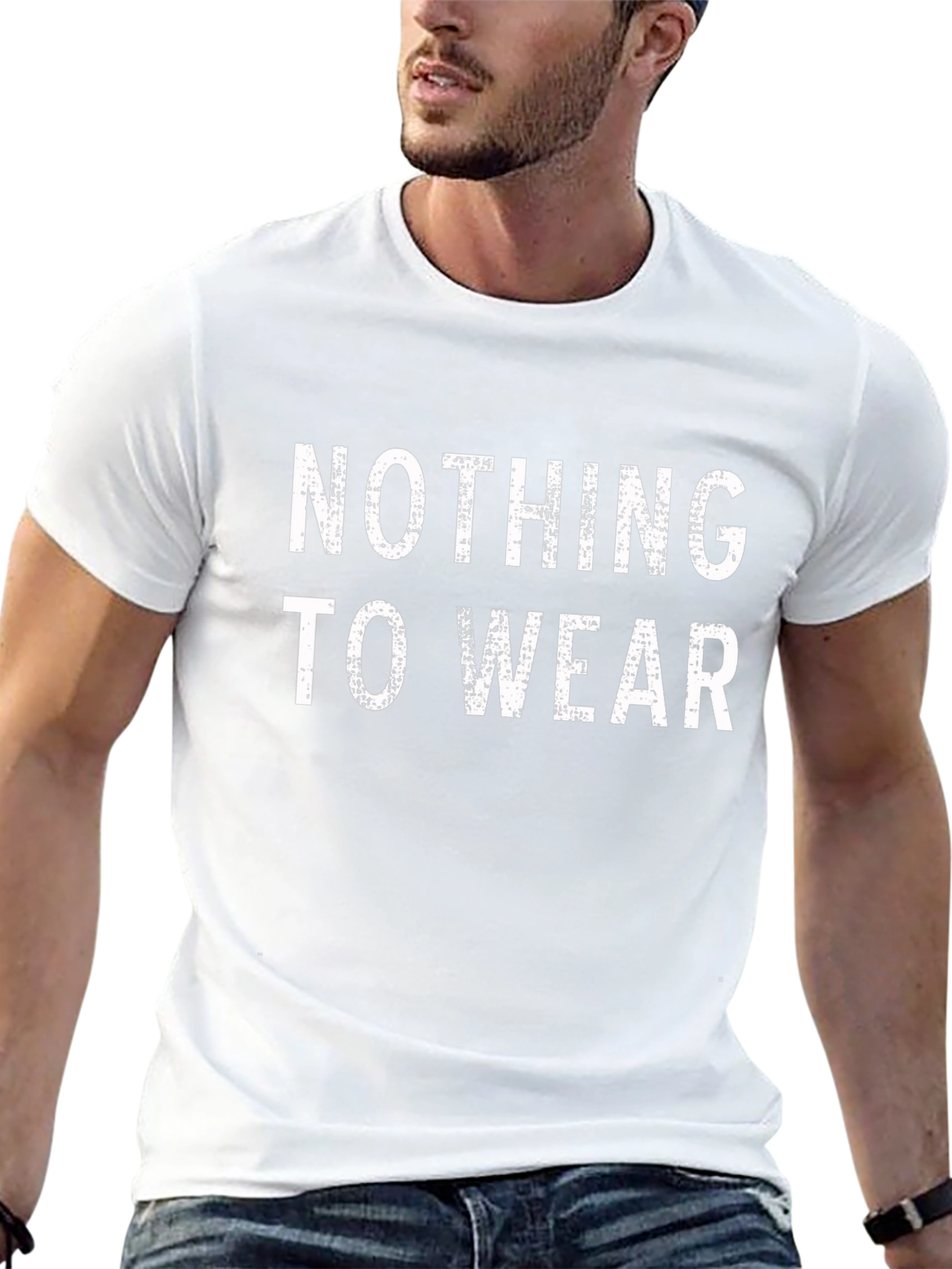 Nothing To Wear Black Graphic Tee