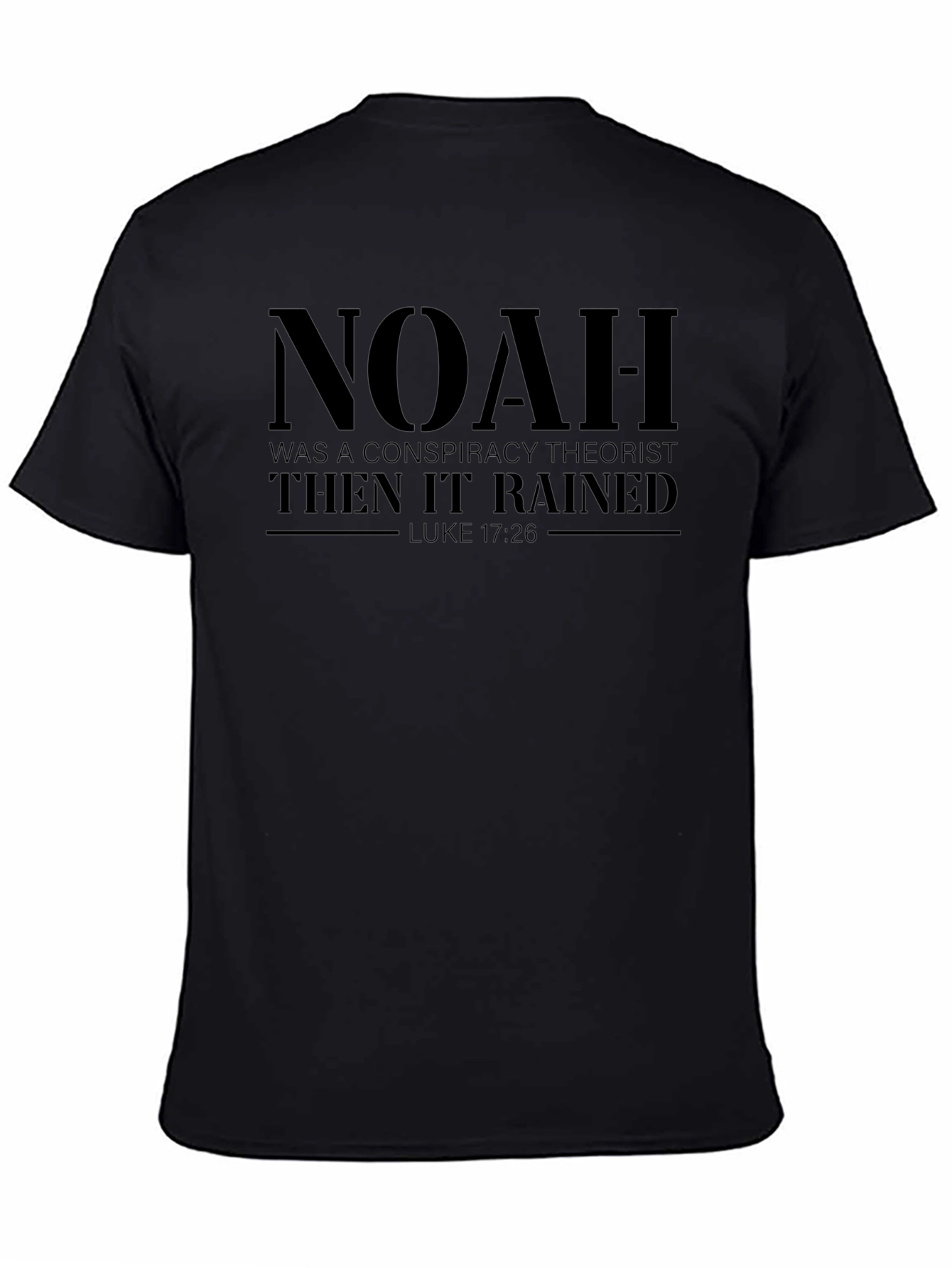 Noah Conspiracy Theorist Black T-Shirt