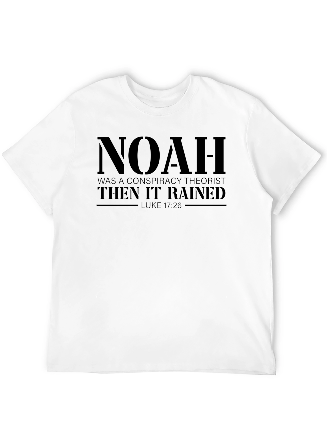 Noah Conspiracy Theorist Black T-Shirt