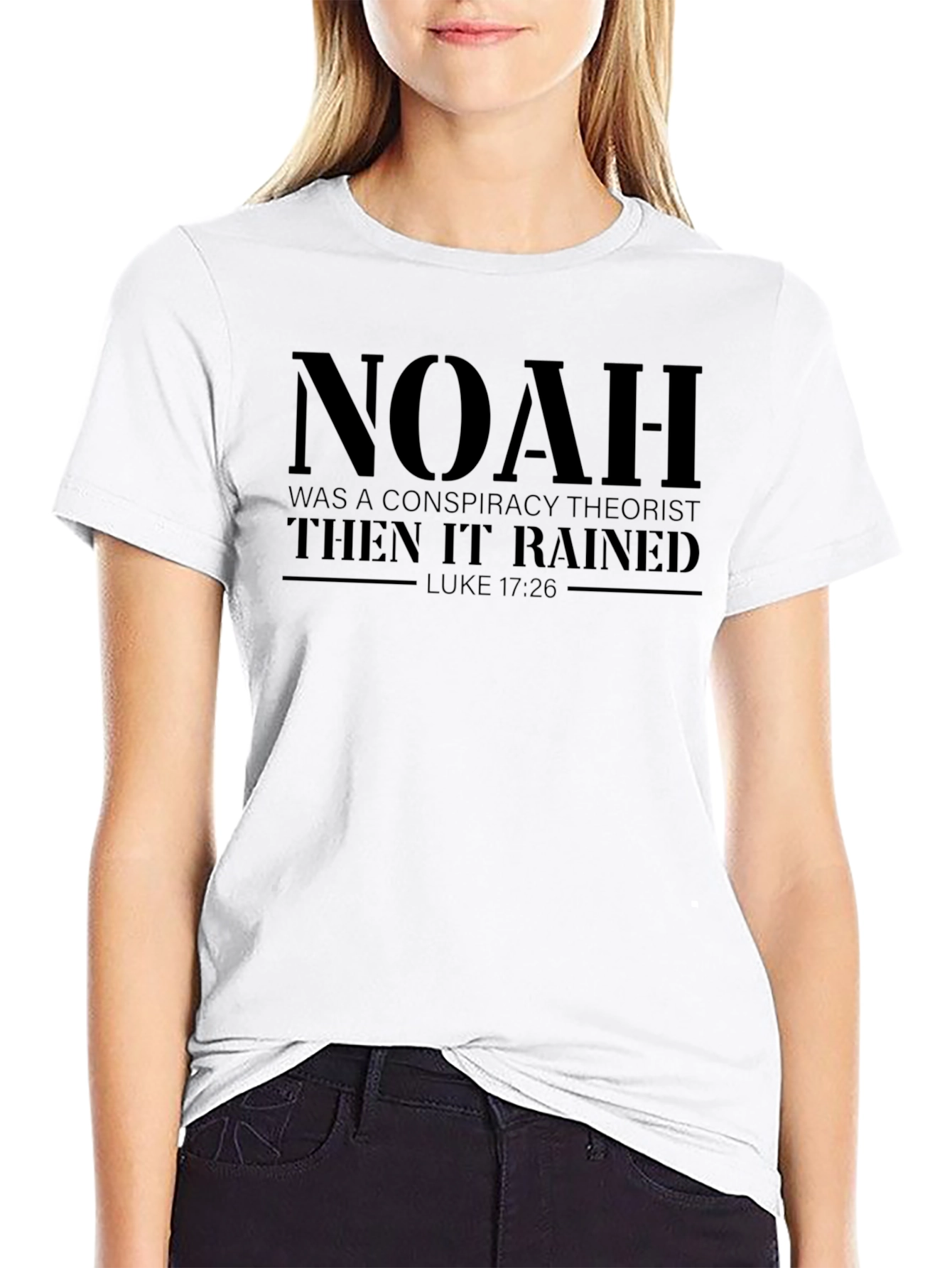 Noah Conspiracy Theorist Black T-Shirt