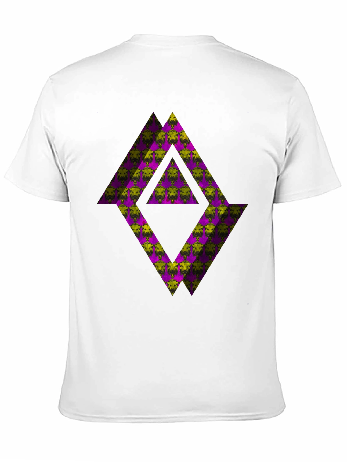Abstract Graphic T-Shirt - Black Tee with Geometric Print