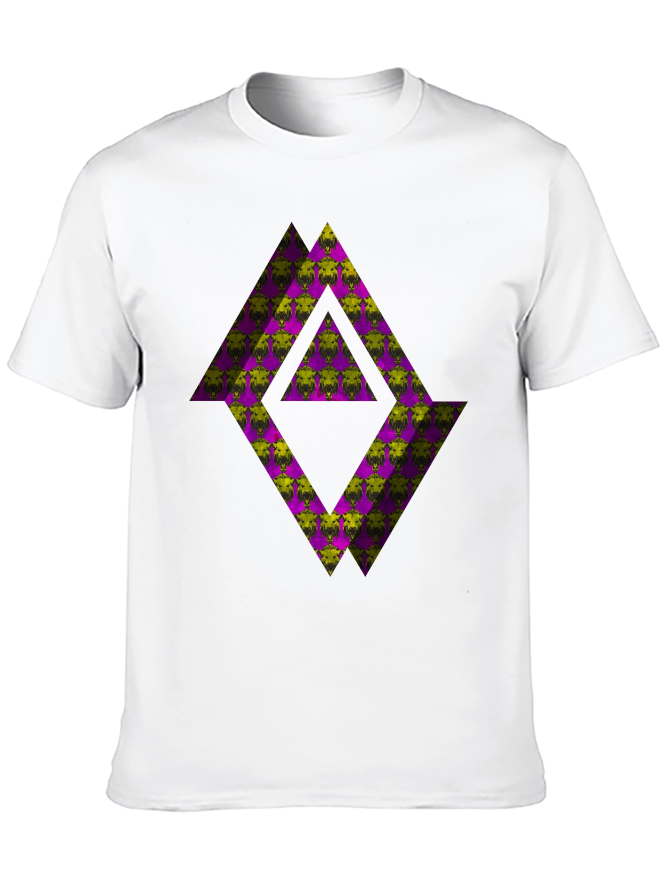 Abstract Graphic T-Shirt - Black Tee with Geometric Print