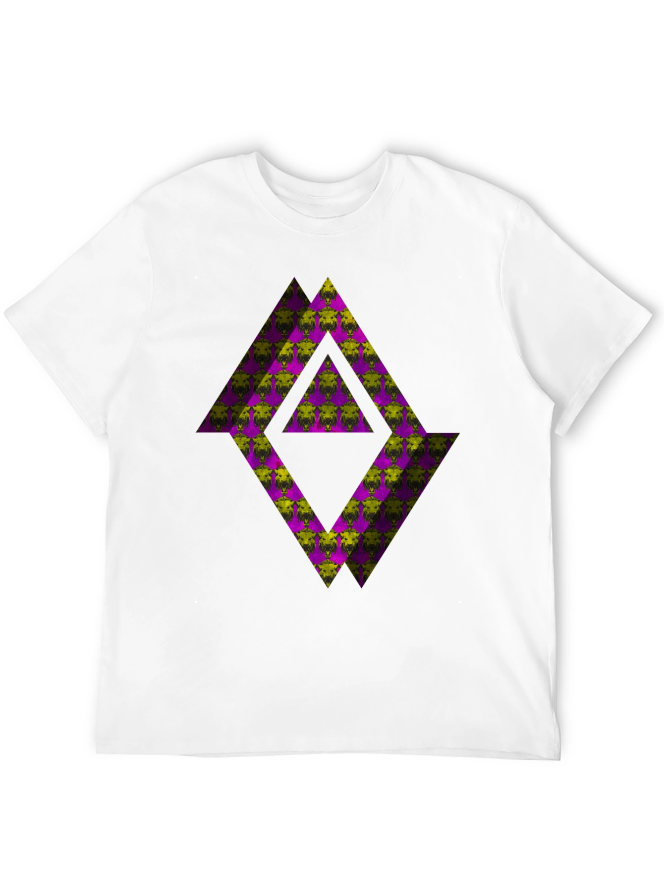 Abstract Graphic T-Shirt - Black Tee with Geometric Print