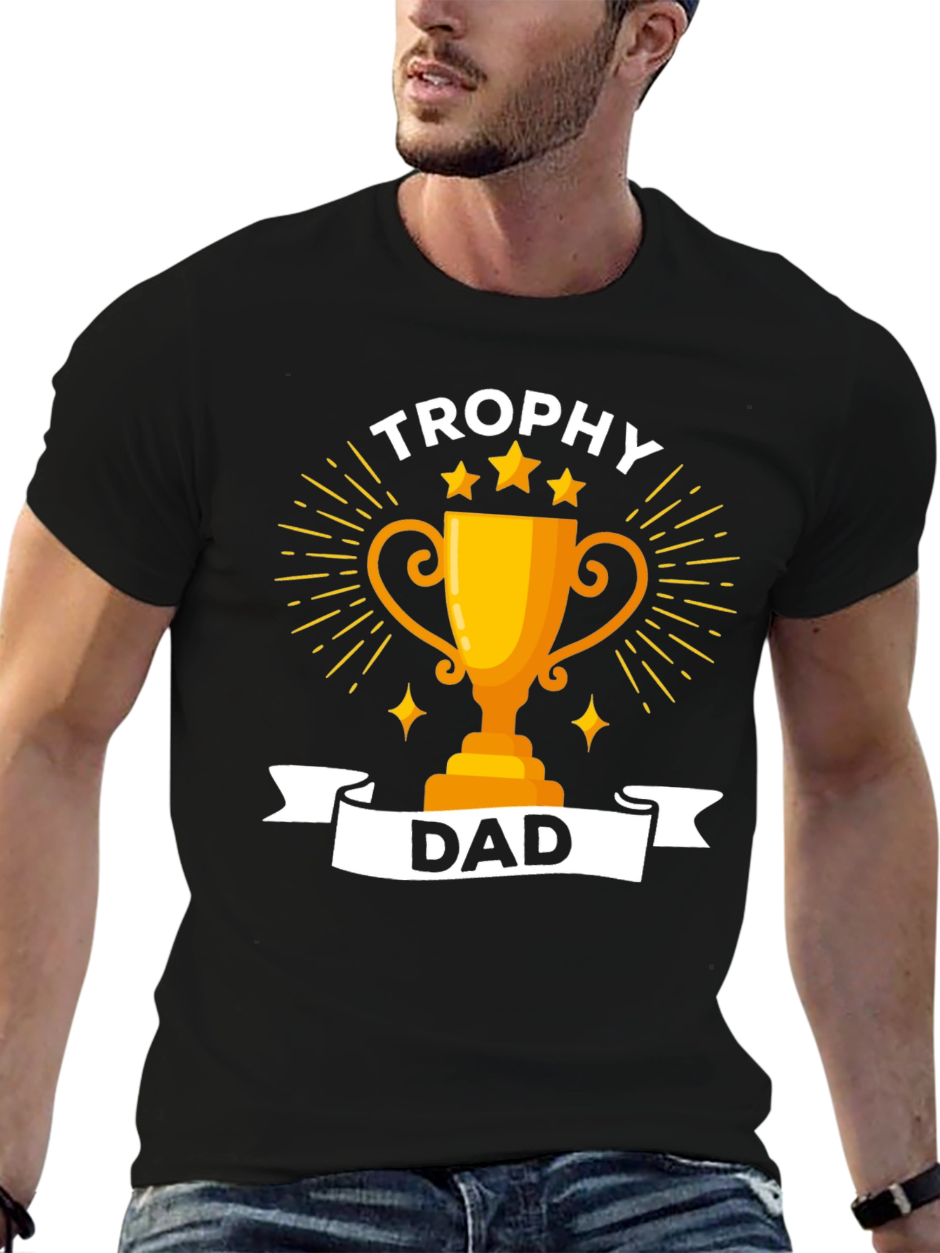 Trophy Dad Graphic T-Shirt - Black